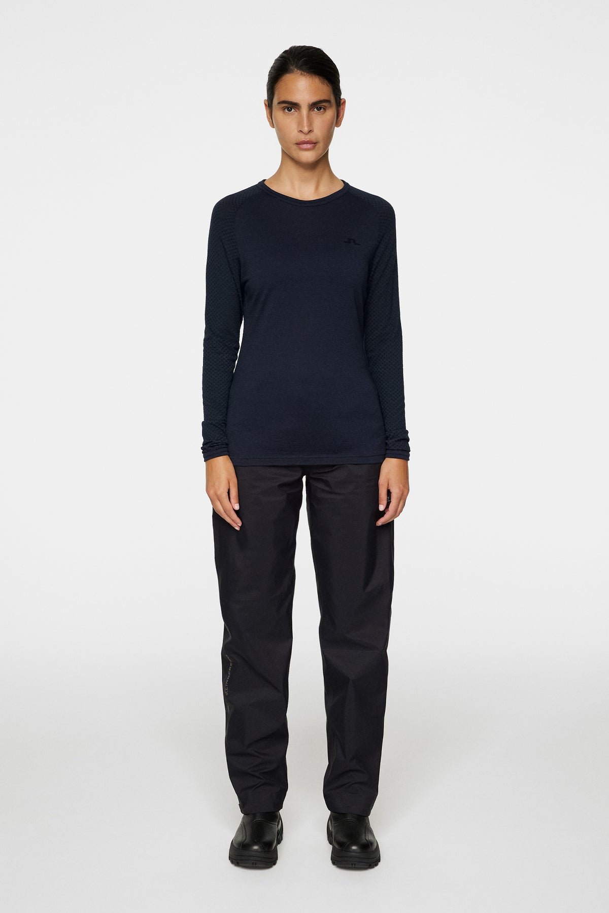 Bella Wool LS T-shirt in JL Navy by J.Lindeberg
