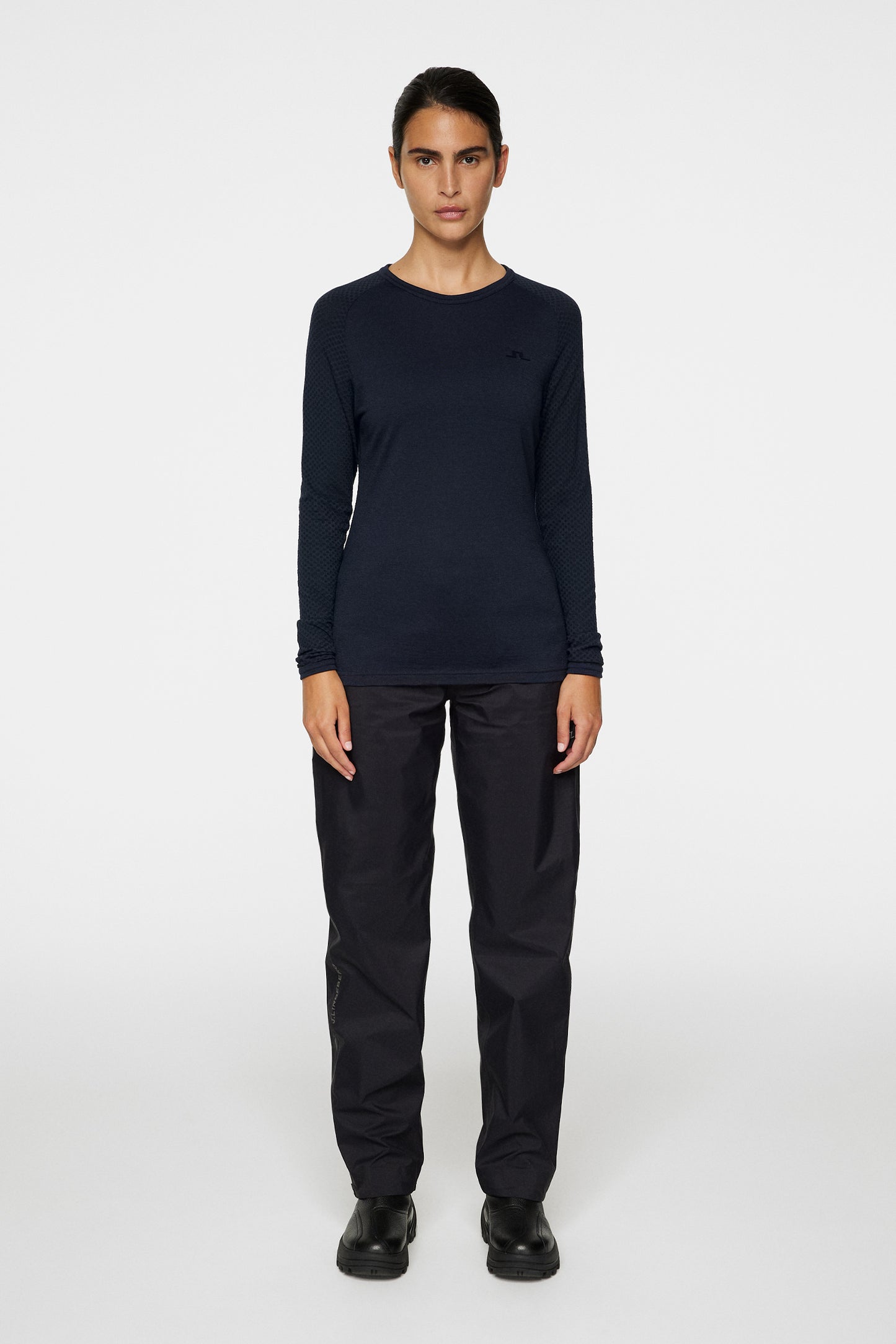 Bella Wool LS T-shirt in JL Navy by J.Lindeberg