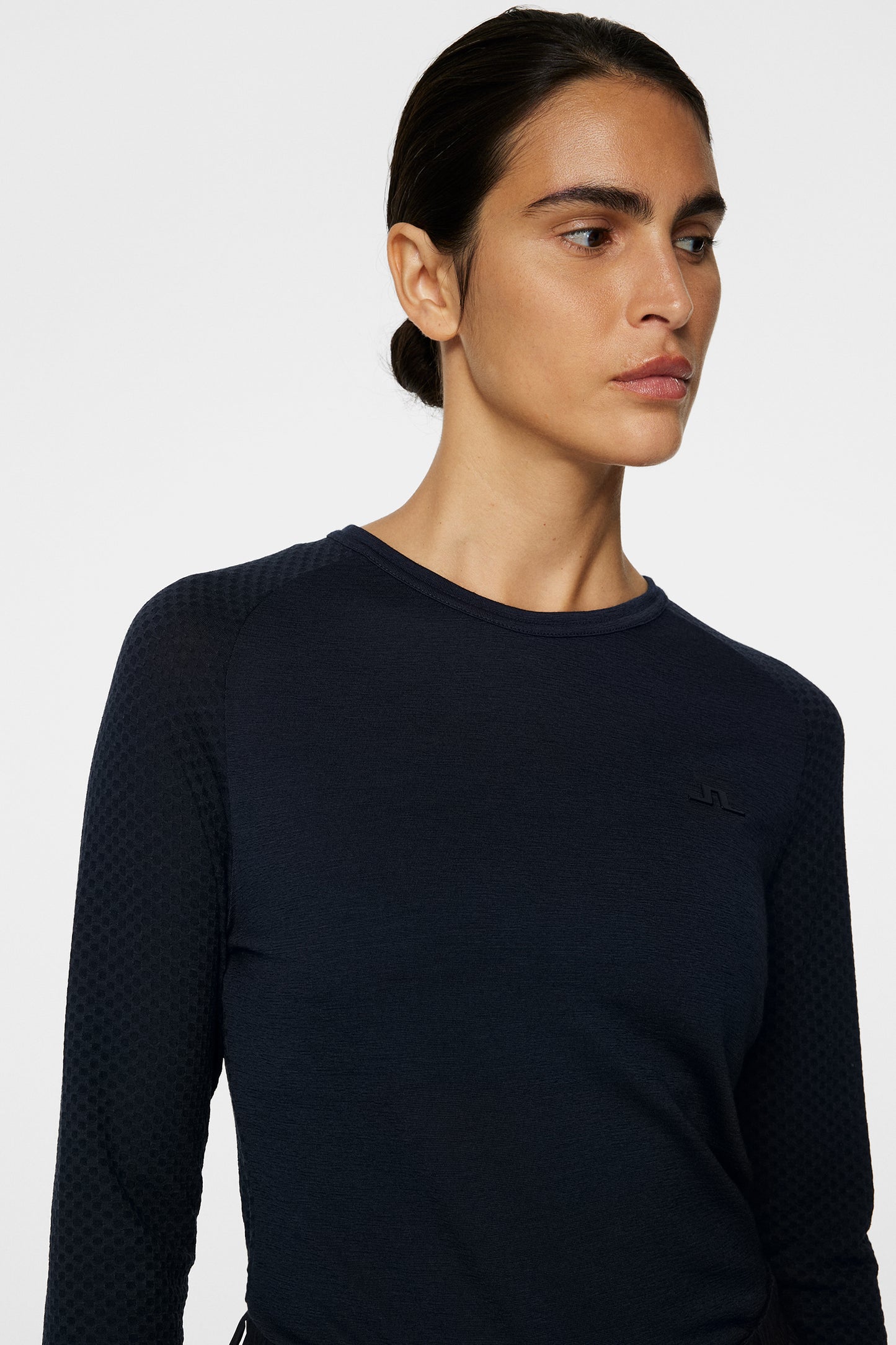 Bella Wool LS T-shirt in JL Navy by J.Lindeberg