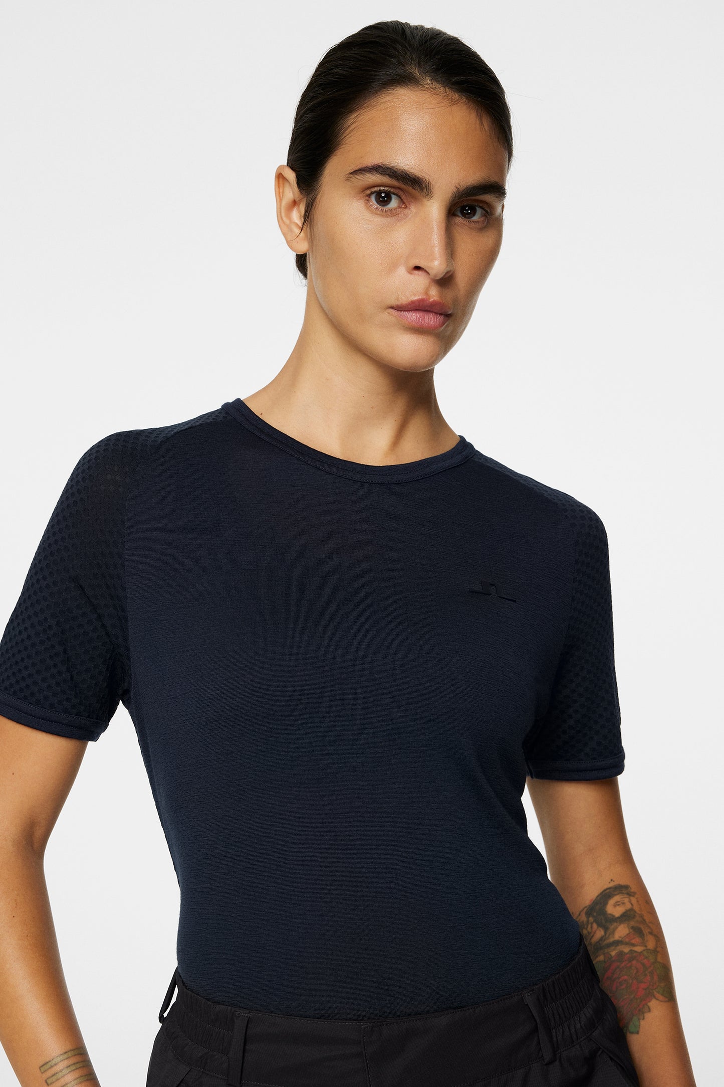 Bella Wool T-shirt in JL Navy by J.Lindeberg