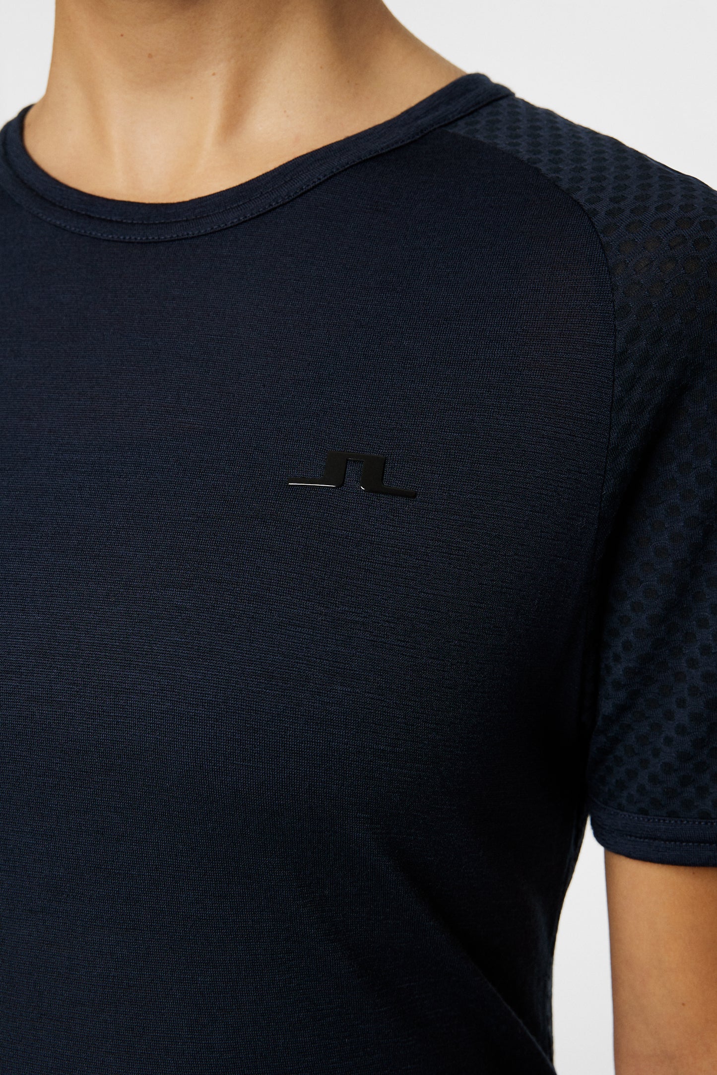 Bella Wool T-shirt in JL Navy by J.Lindeberg