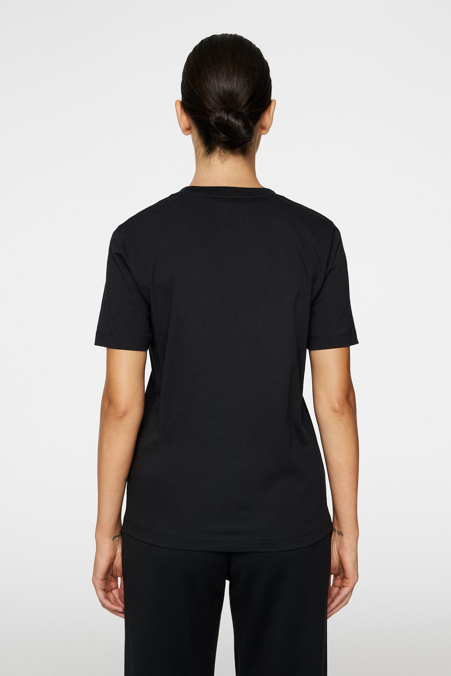 W Alpha T-shirt in Black by J.Lindeberg