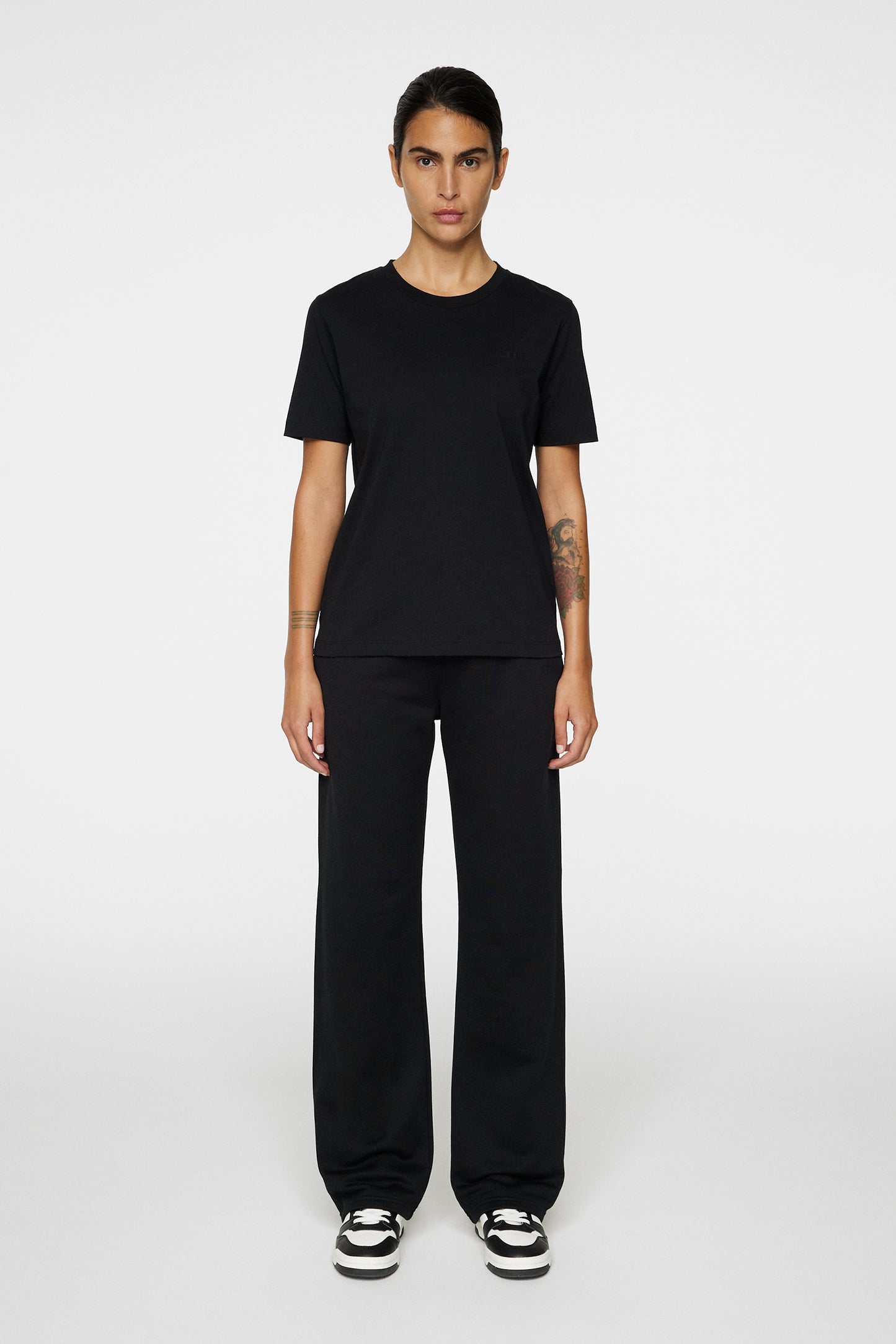 W Alpha T-shirt in Black by J.Lindeberg