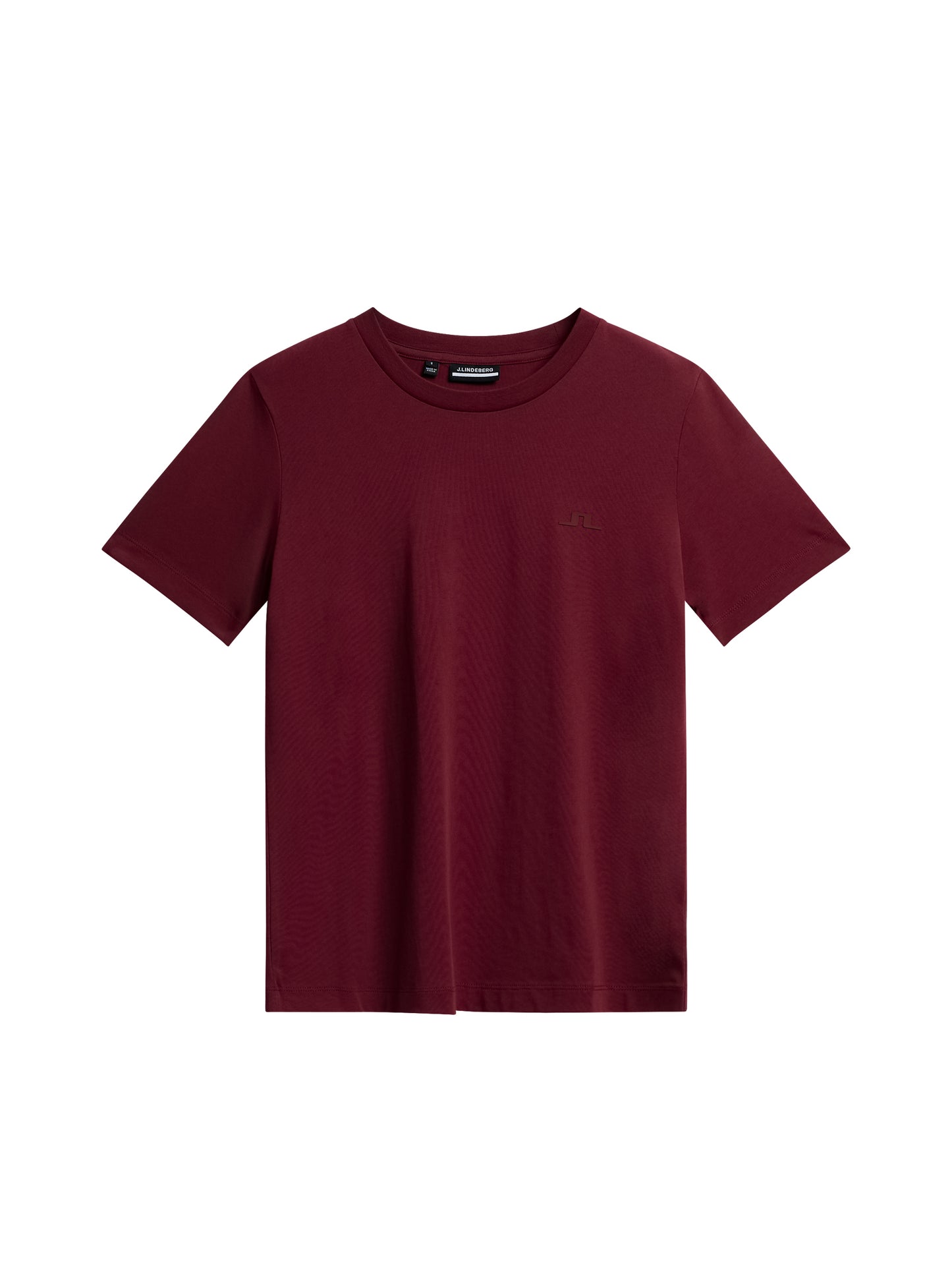W Alpha T-shirt in Cabernet by J.Lindeberg