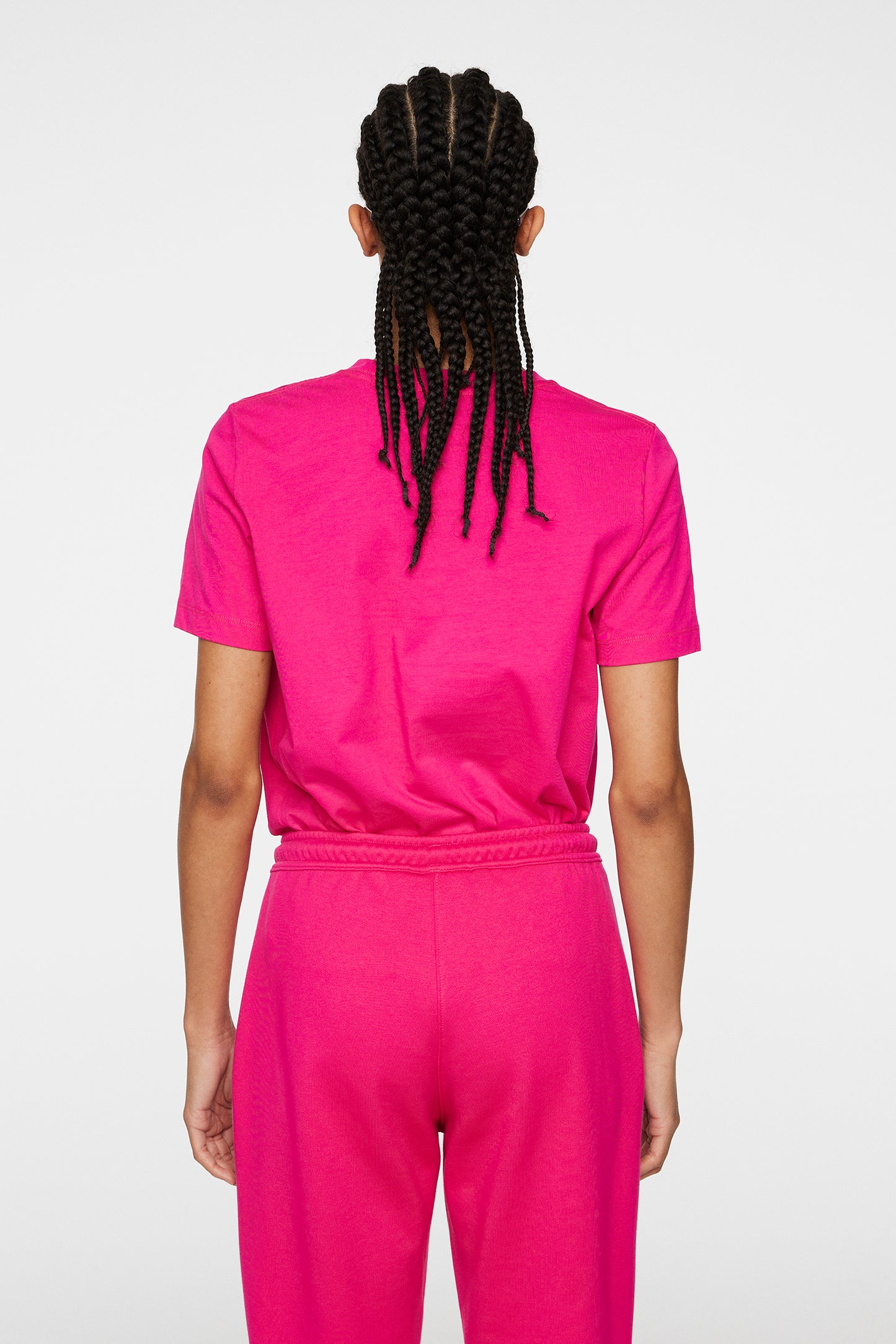 W Alpha T-shirt in Pink Peacock by J.Lindeberg