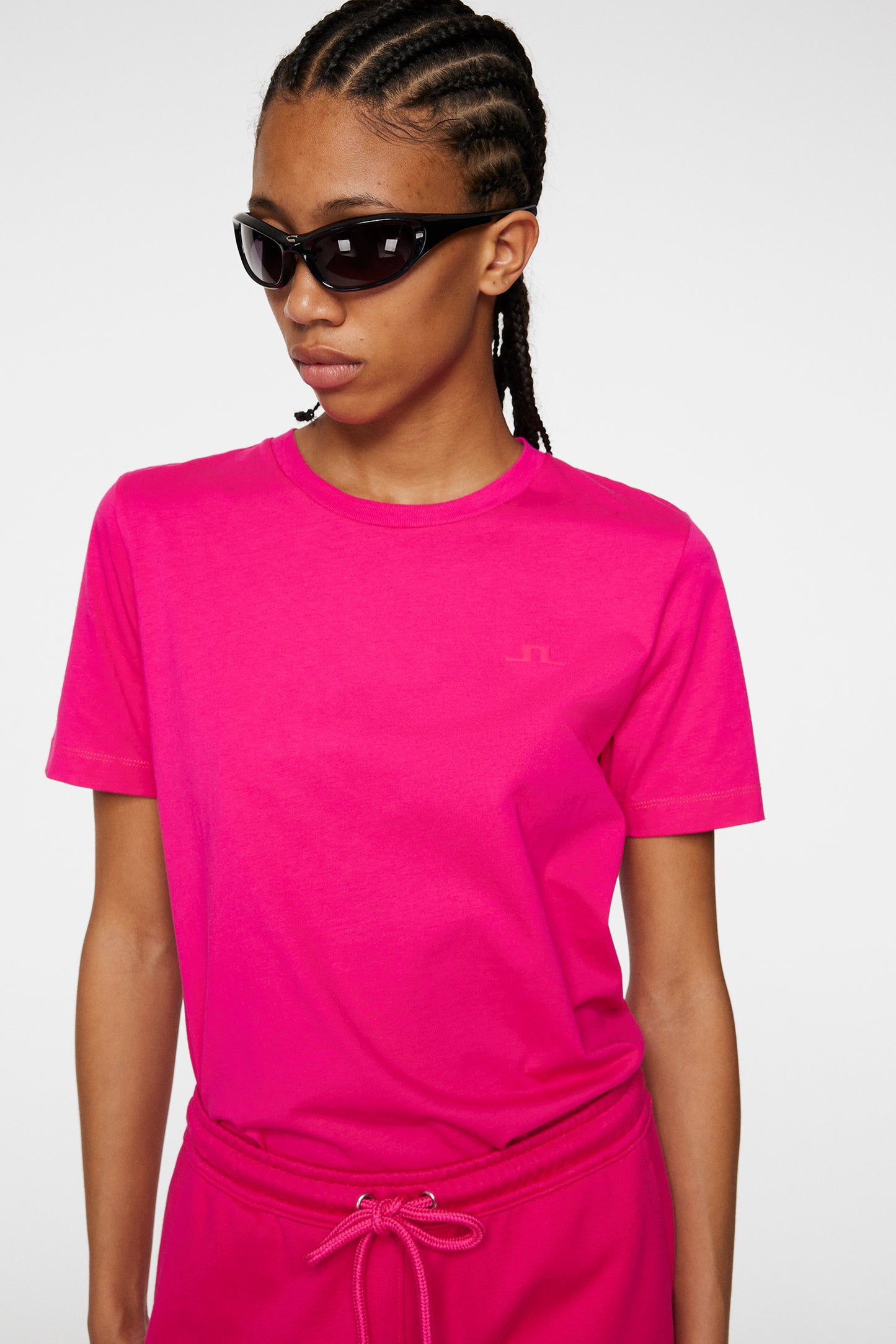 W Alpha T-shirt in Pink Peacock by J.Lindeberg