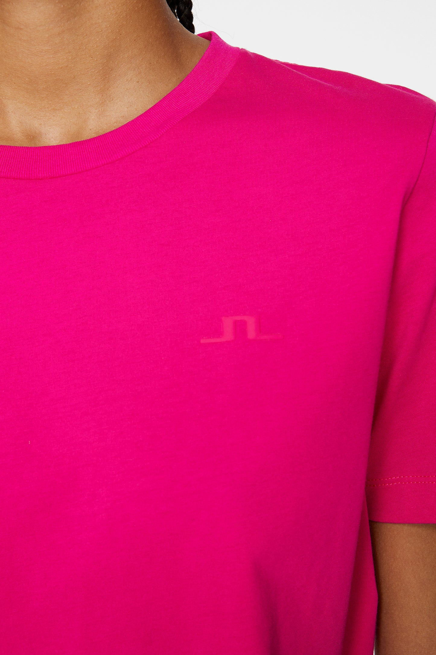 W Alpha T-shirt in Pink Peacock by J.Lindeberg