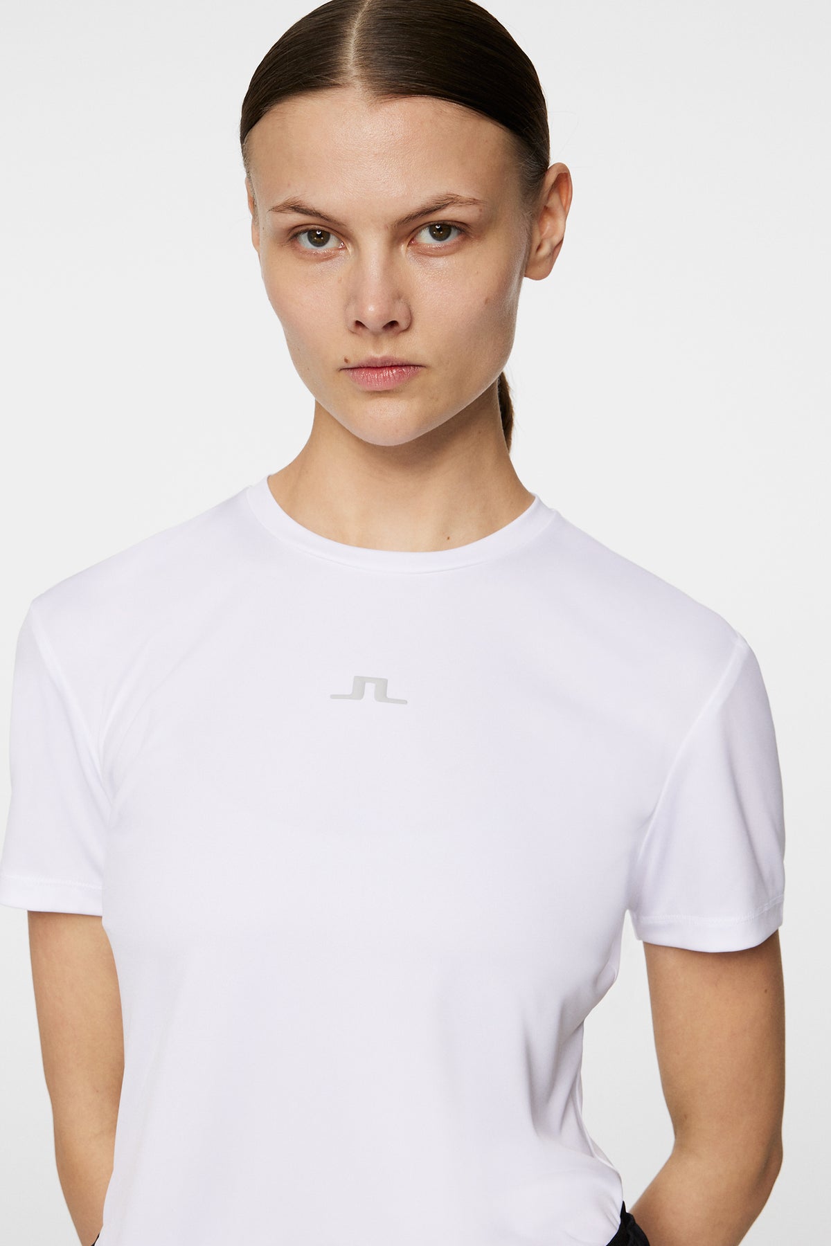 Ada T-shirt in White by J.Lindeberg