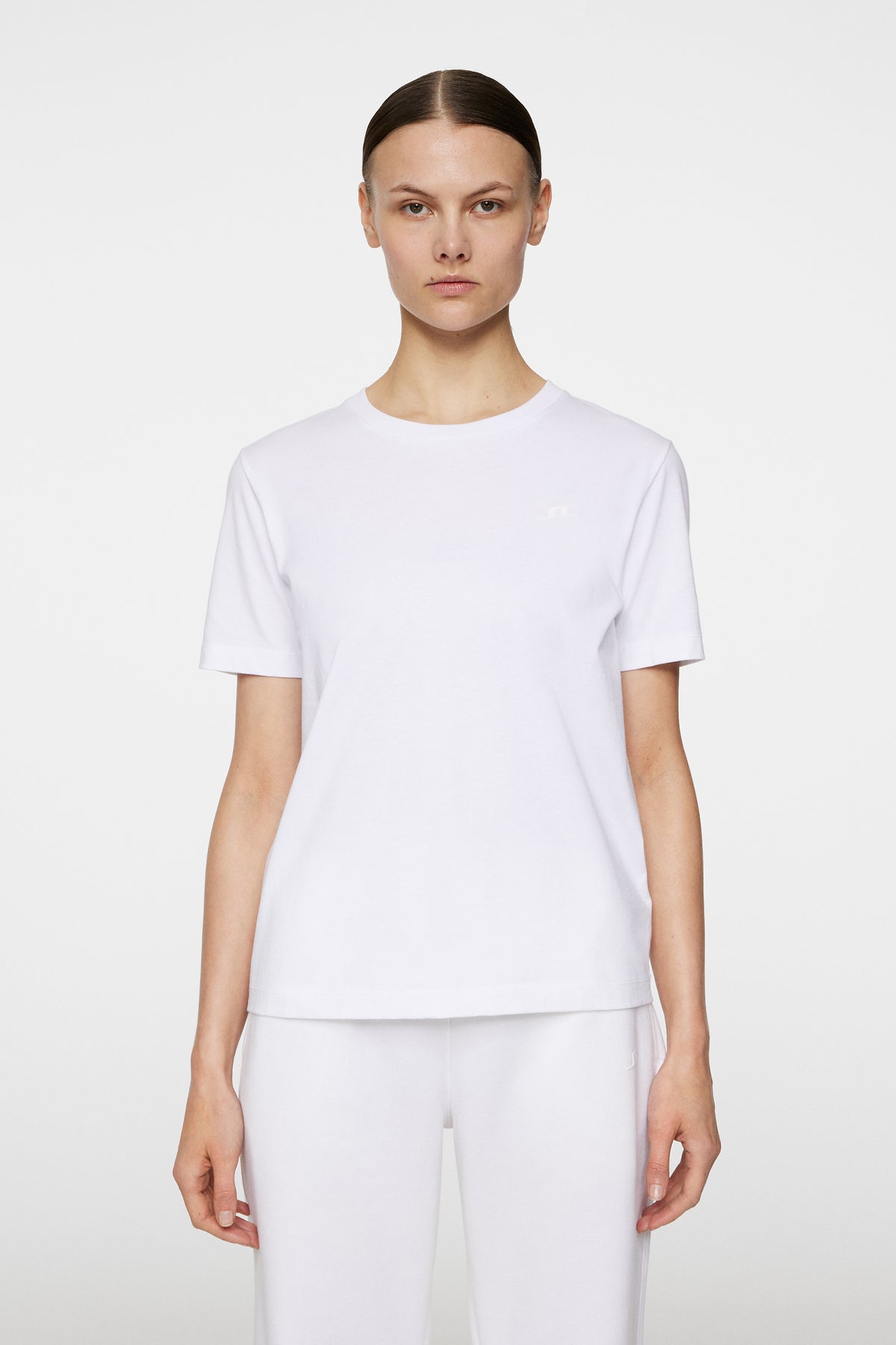 W Alpha T-shirt in White by J.Lindeberg