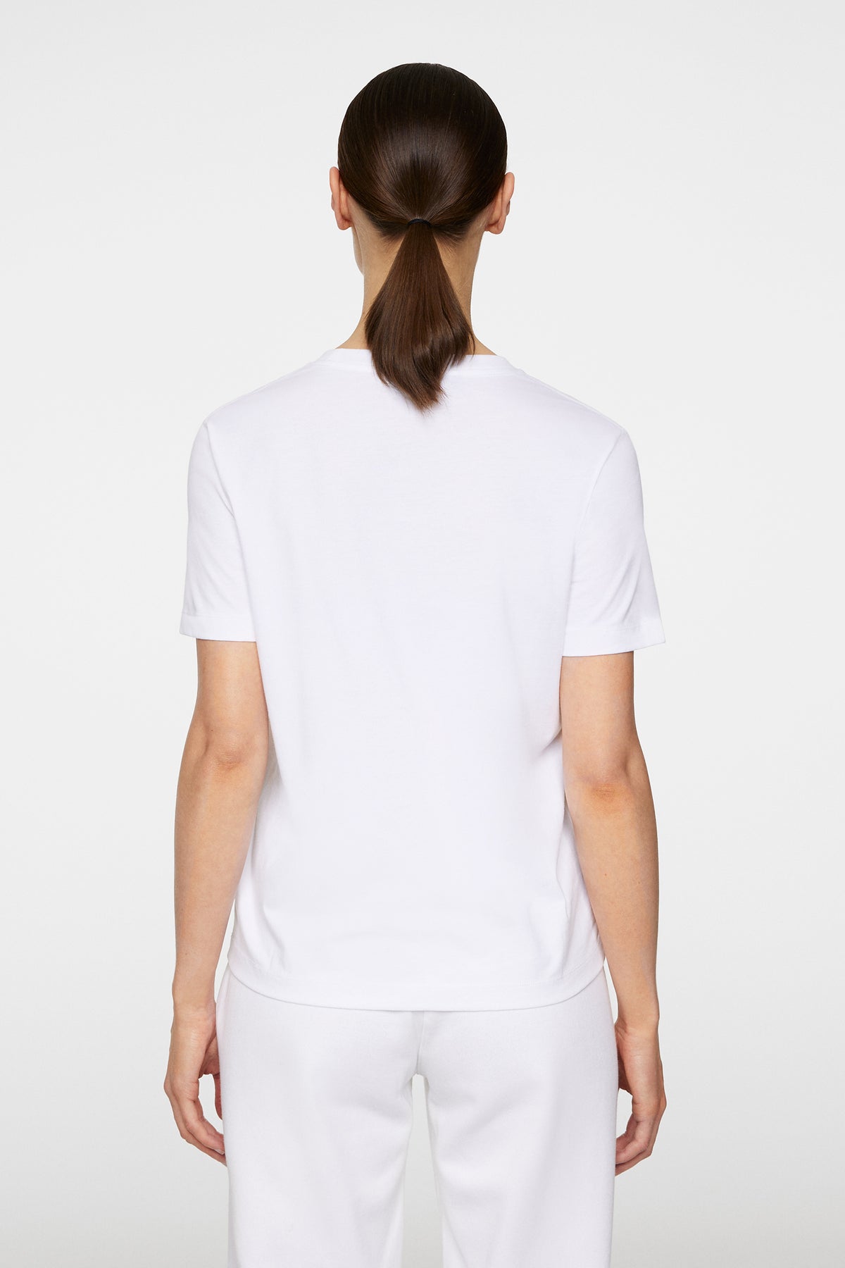 W Alpha T-shirt in White by J.Lindeberg