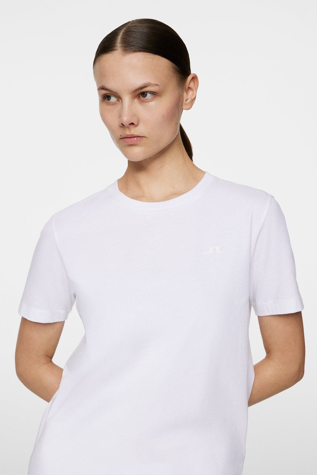 W Alpha T-shirt in White by J.Lindeberg