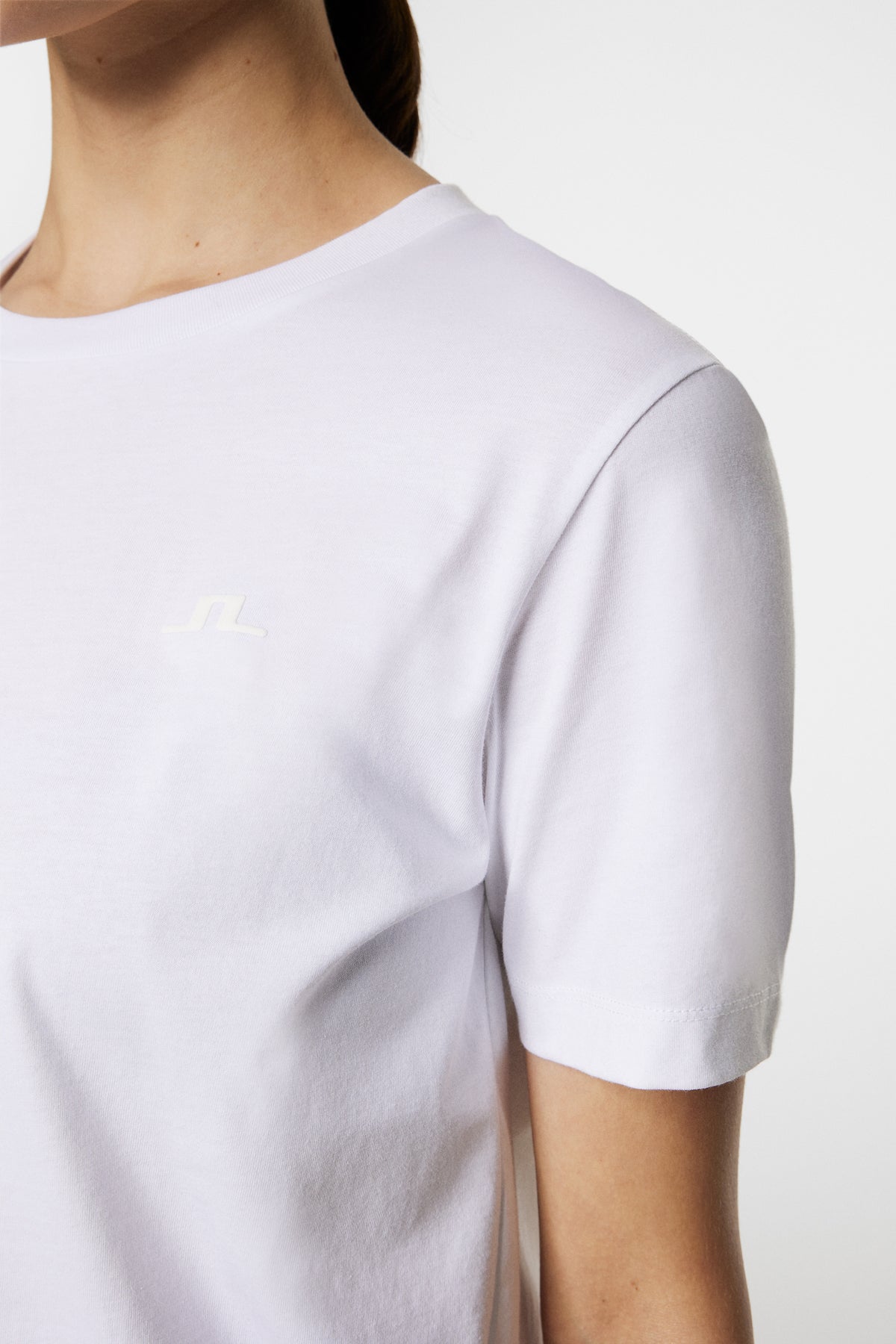 W Alpha T-shirt in White by J.Lindeberg