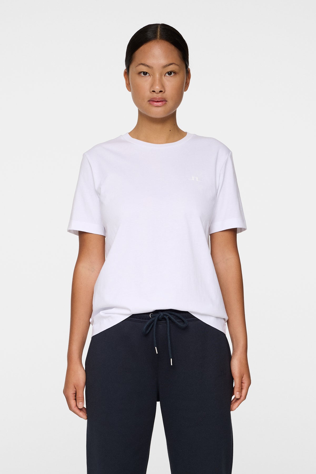 W Alpha T-shirt in White by J.Lindeberg