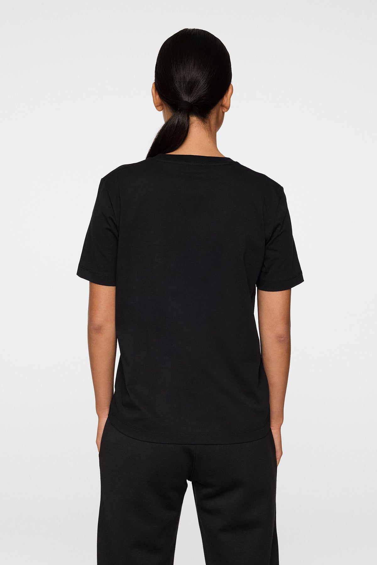 W Alpha T-shirt in Black by J.Lindeberg