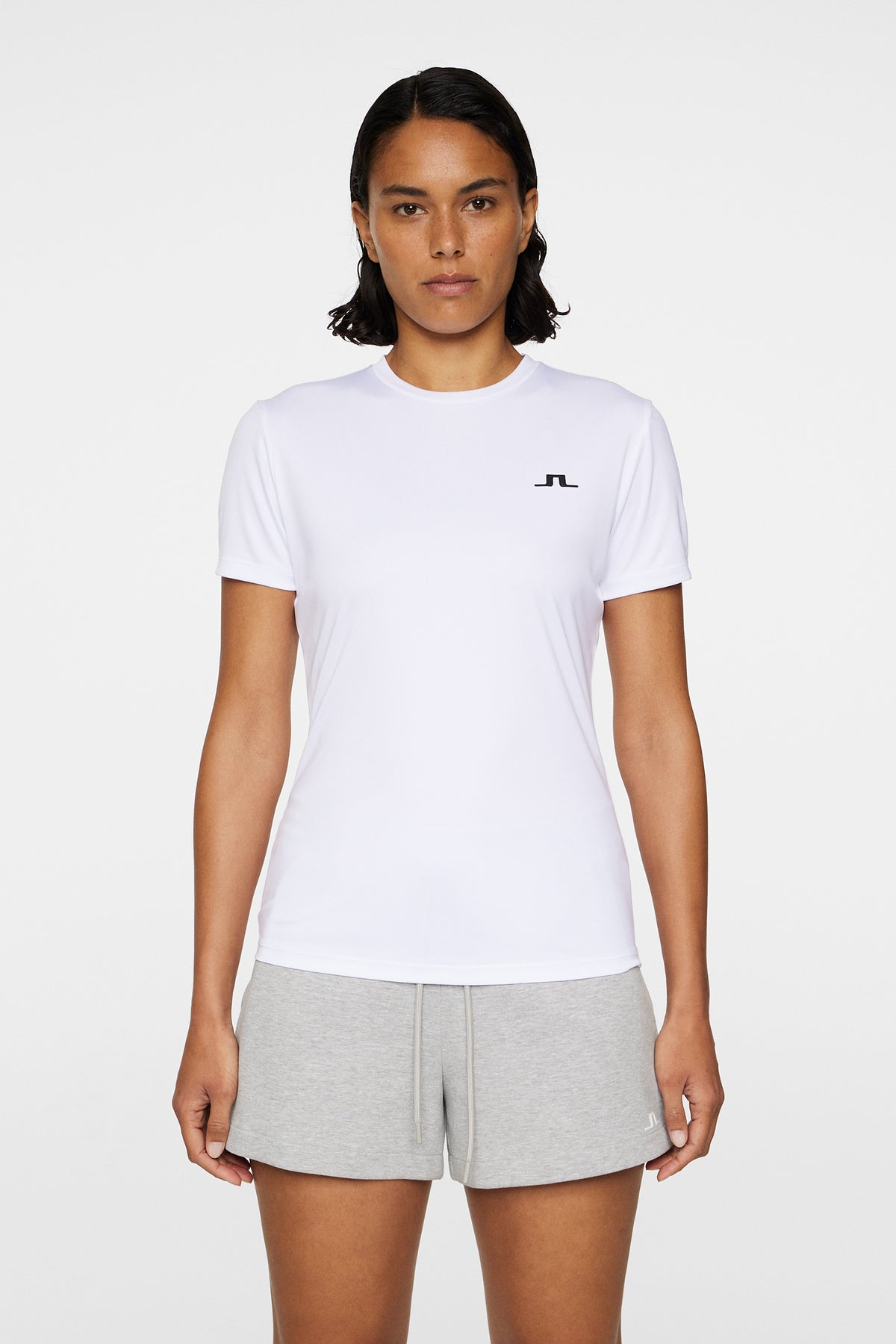 Ada T-shirt in White by J.Lindeberg