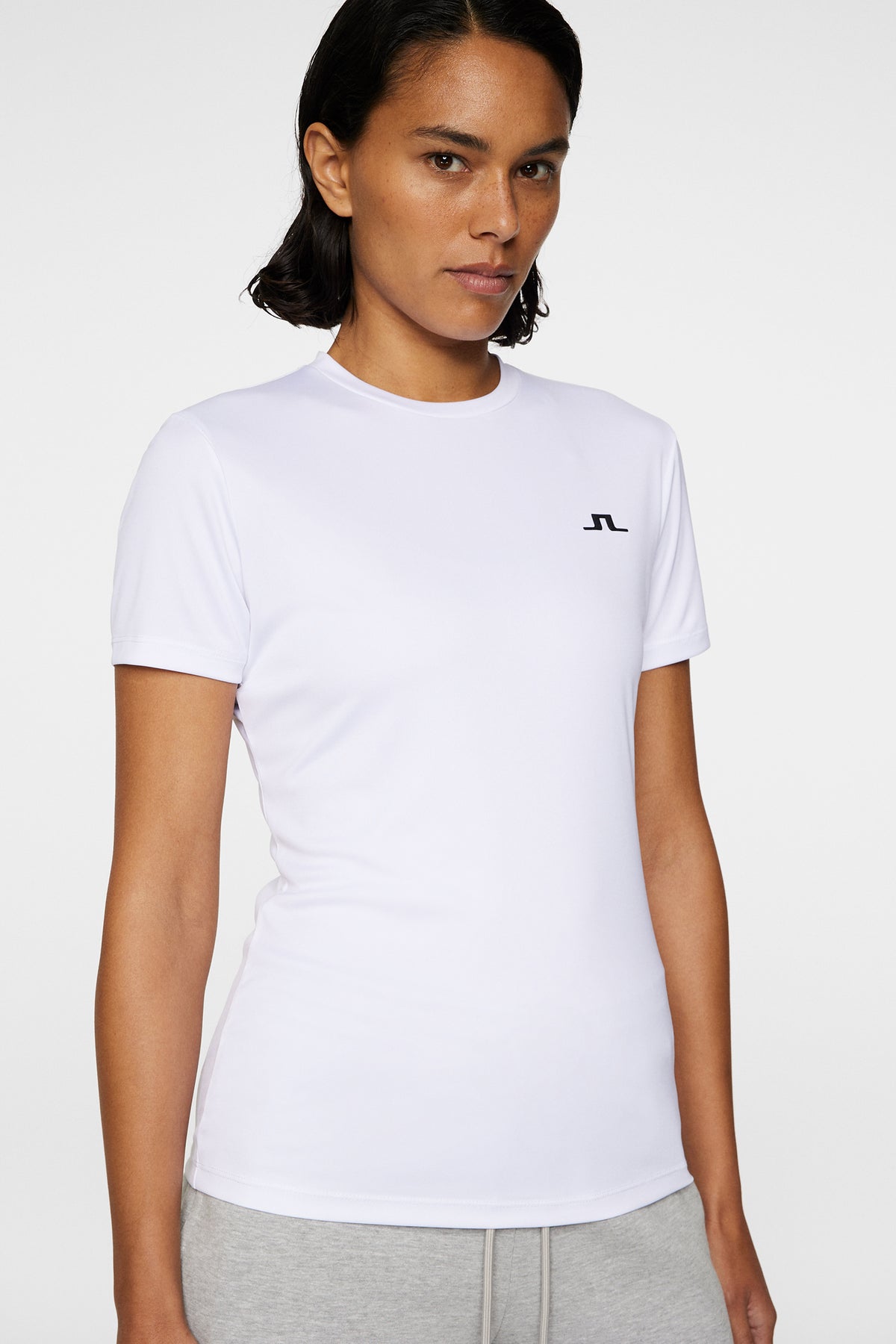 Ada T-shirt in White by J.Lindeberg