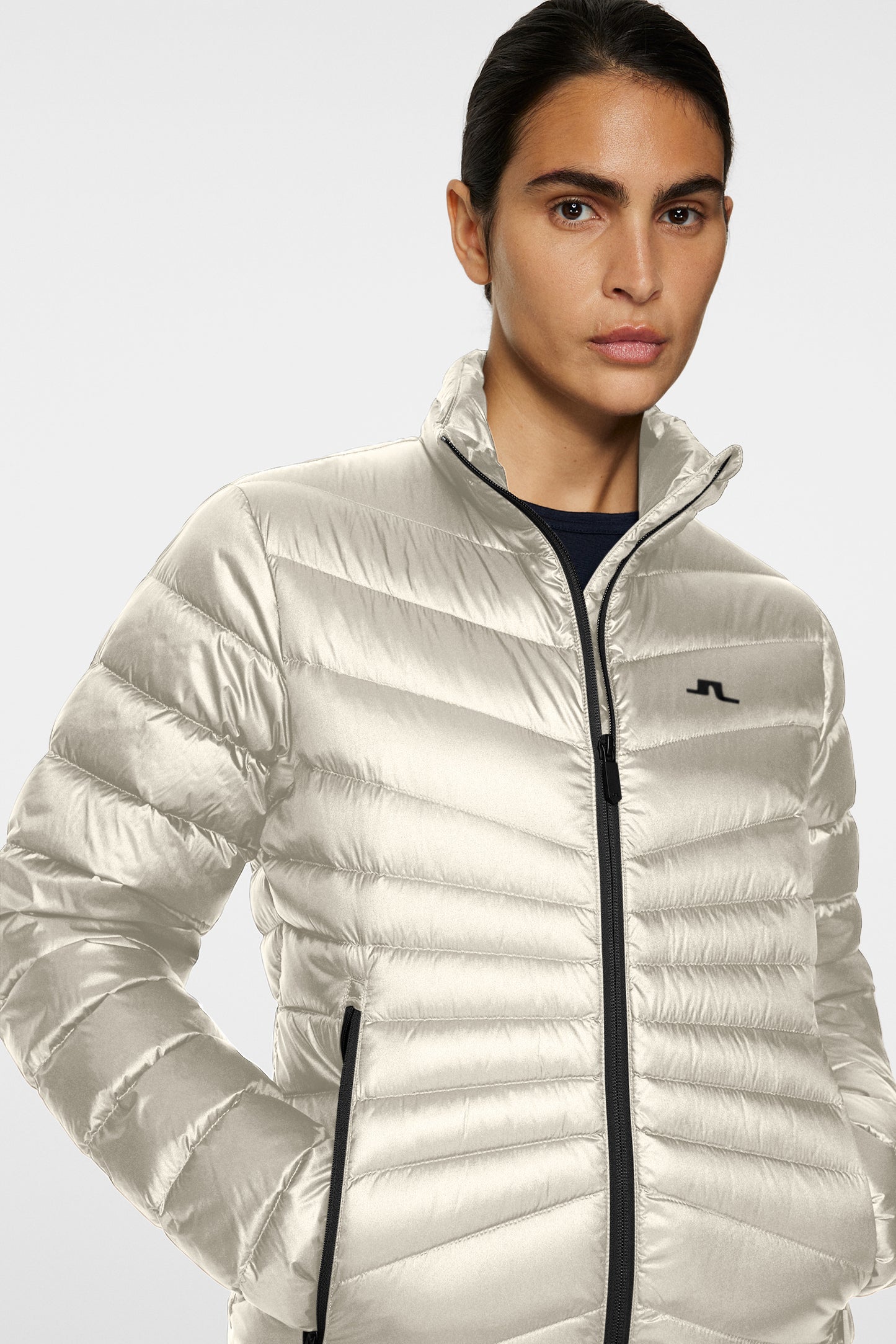 Lara Light Down Jacket in Moonbeam by J.Lindeberg