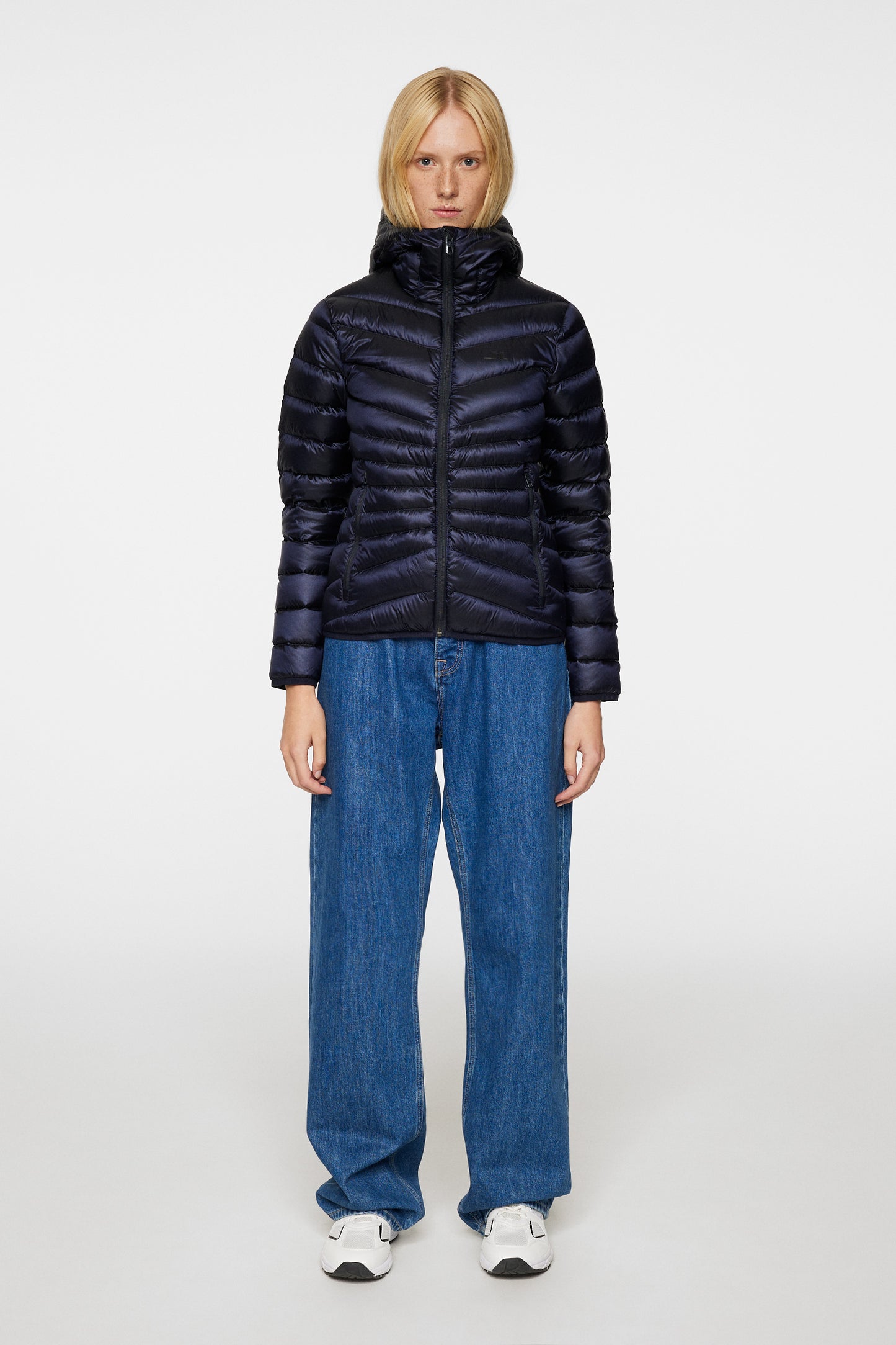 Lara Light Down Hood in JL Navy by J.Lindeberg
