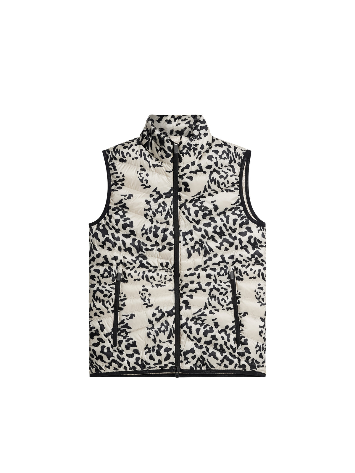 Lara Light Down Vest Print in Snake Rock Moonbeam M by J.Lindeberg