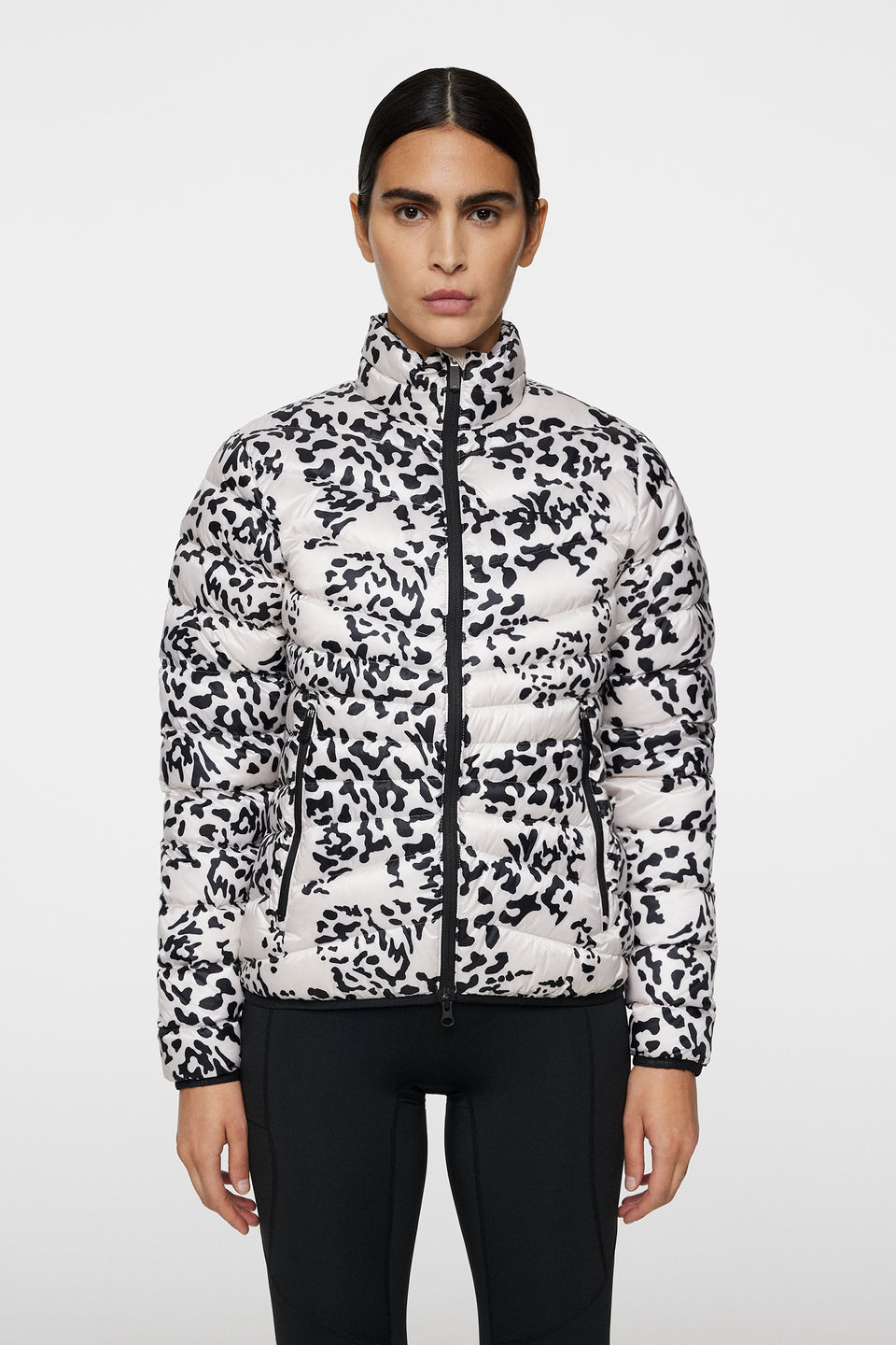 Lara Light Down Jacket Print / Snake Rock Moonbeam M