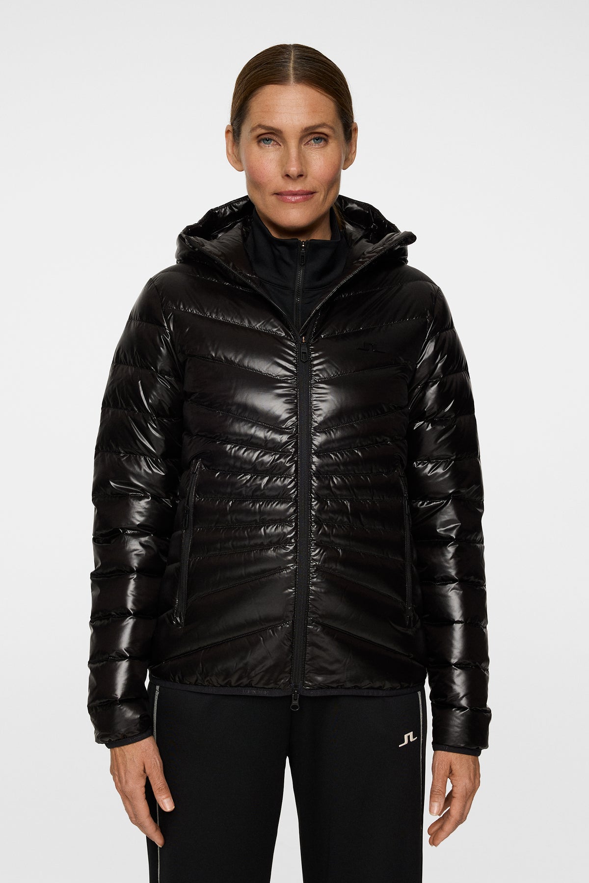 Lara Light Down Hood in Black by J.Lindeberg