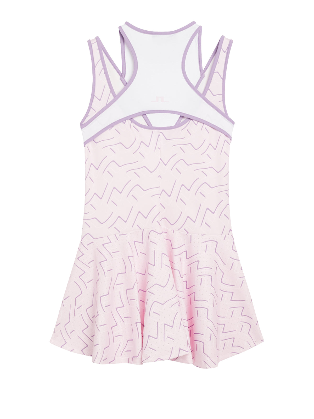 Matilda Print Dress in Outline Bridge Wave Pink by J.Lindeberg