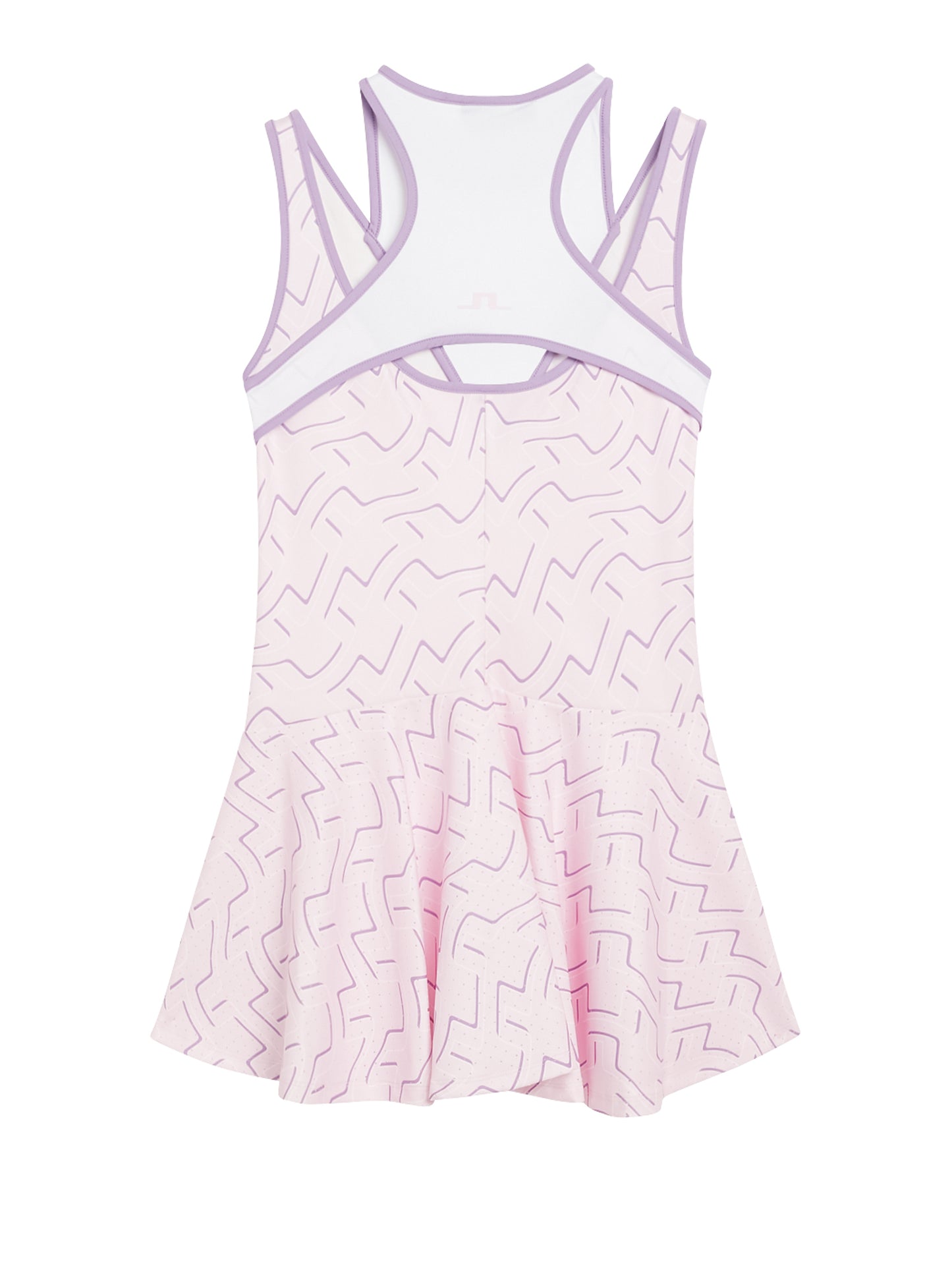 Matilda Print Dress in Outline Bridge Wave Pink by J.Lindeberg