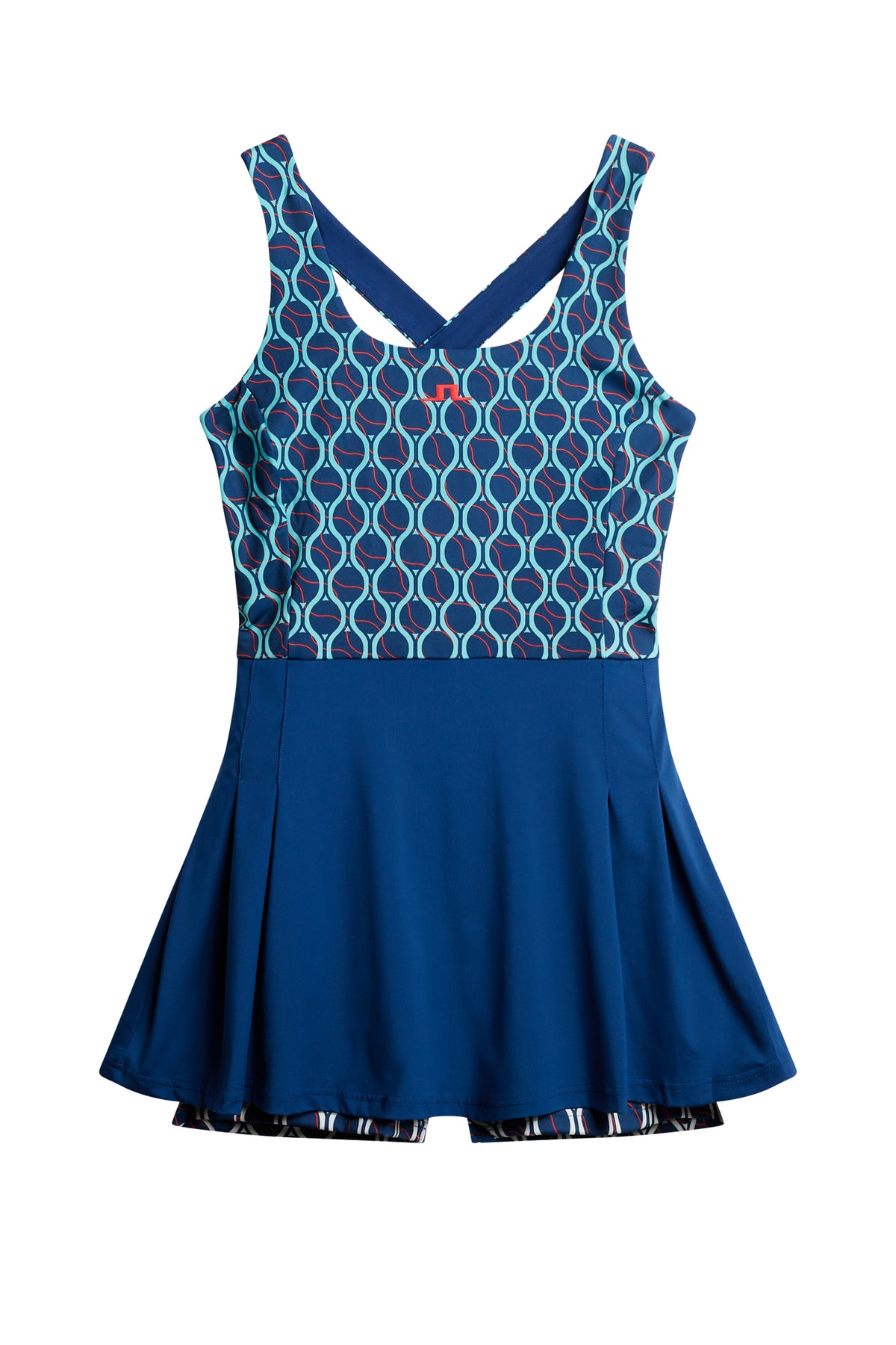 Rachel Print Dress in Racket Fade Estate by J.Lindeberg