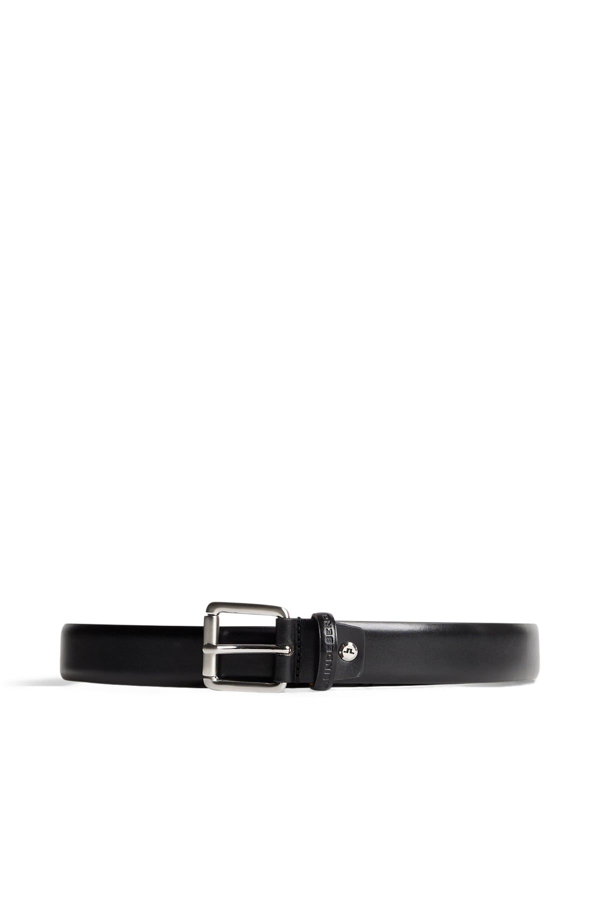 Bill Leather Belt in Black by J.Lindeberg