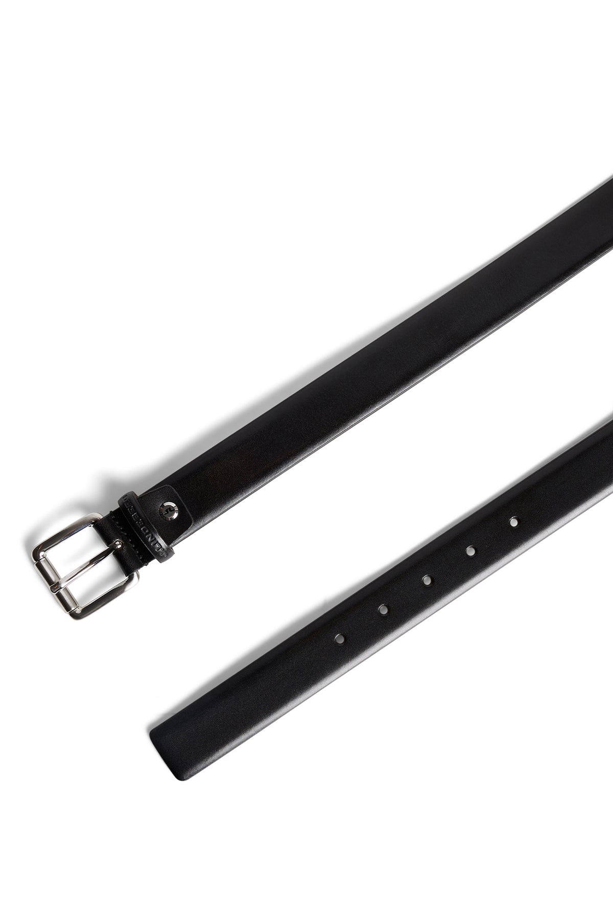 Bill Leather Belt in Black by J.Lindeberg
