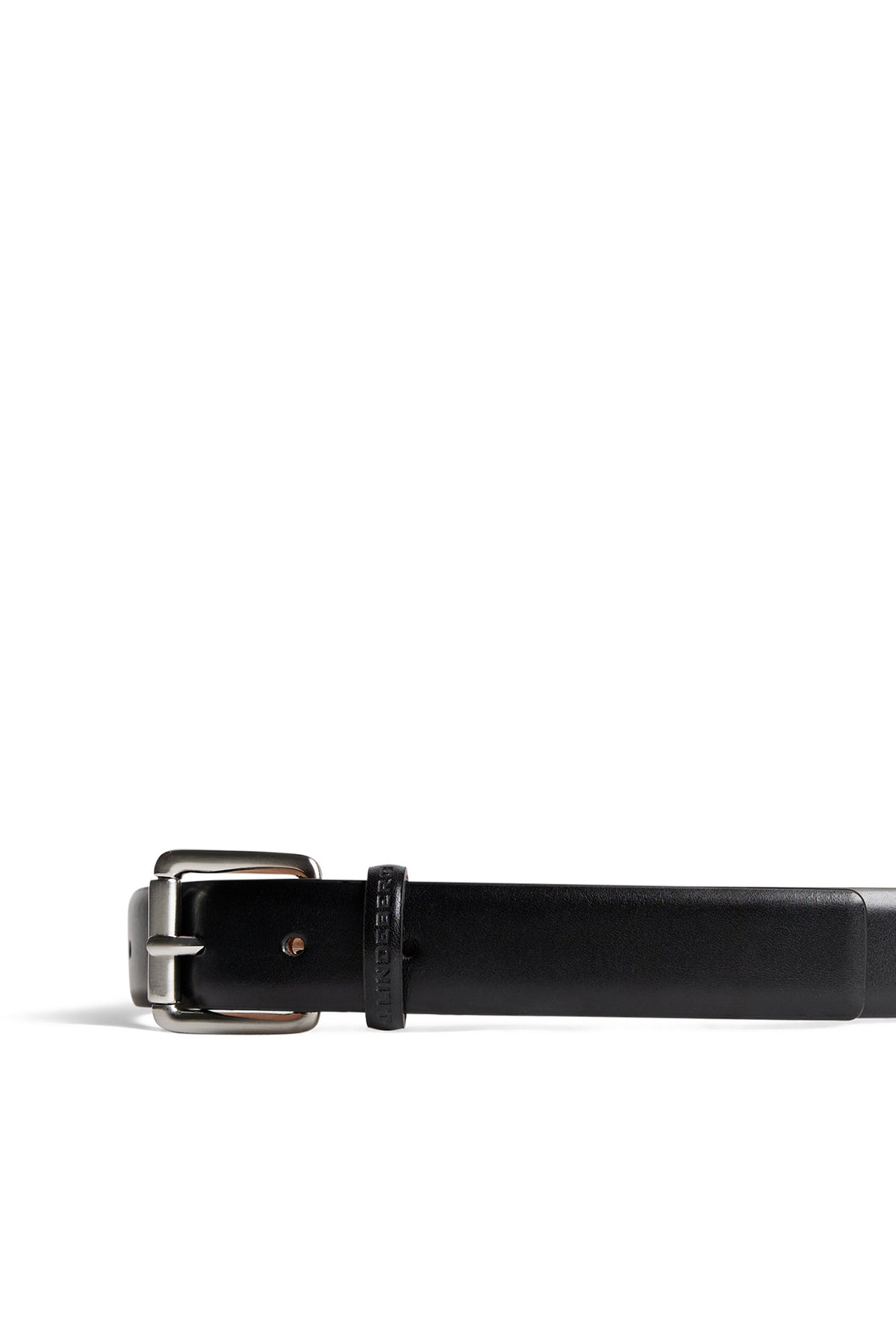 Bill Leather Belt in Black by J.Lindeberg