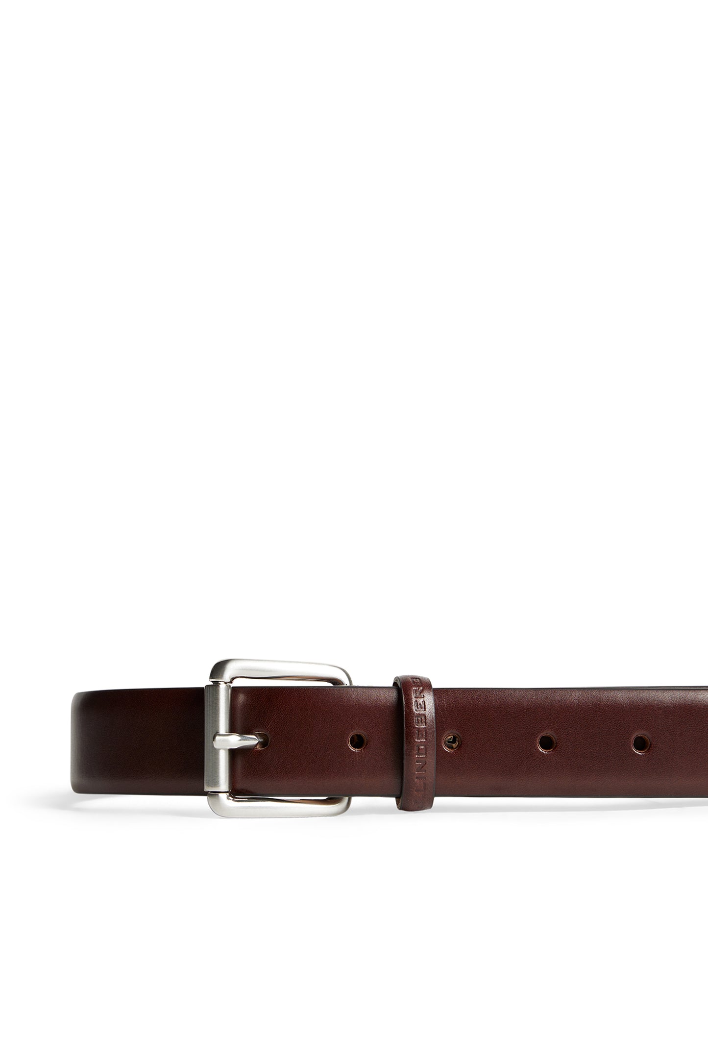 Bill Leather Belt in Bitter Chocolate by J.Lindeberg