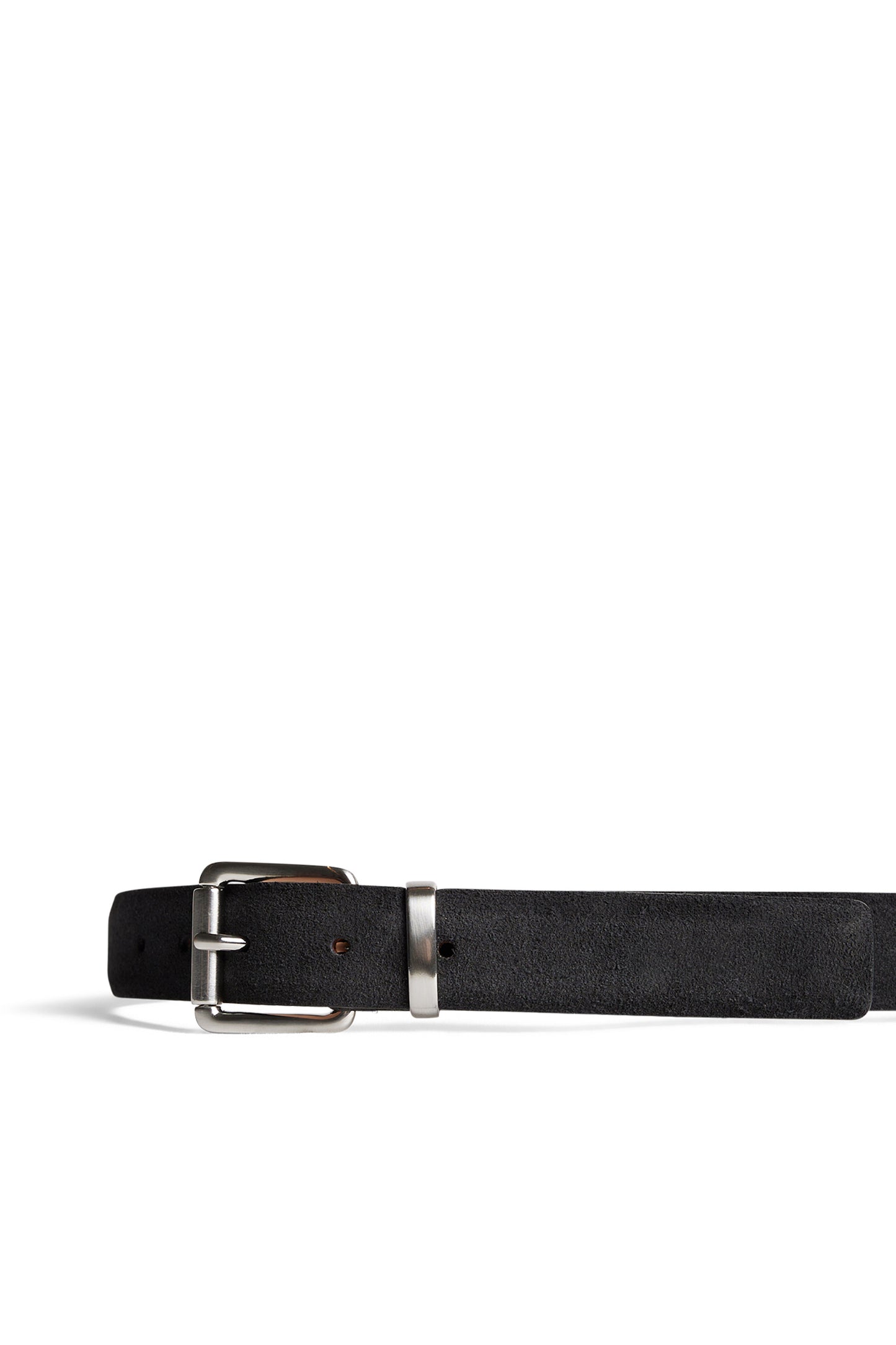 Bobby Suede Belt in Black by J.Lindeberg
