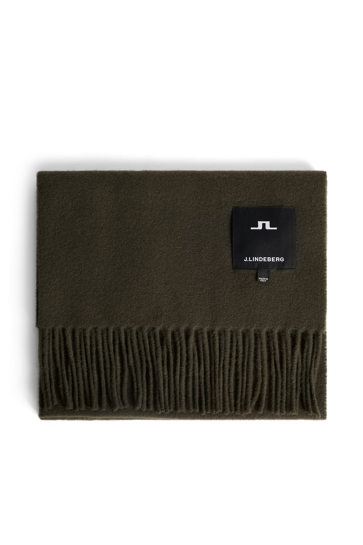Champ Solid Wool Scarf in Forest Green by J.Lindeberg