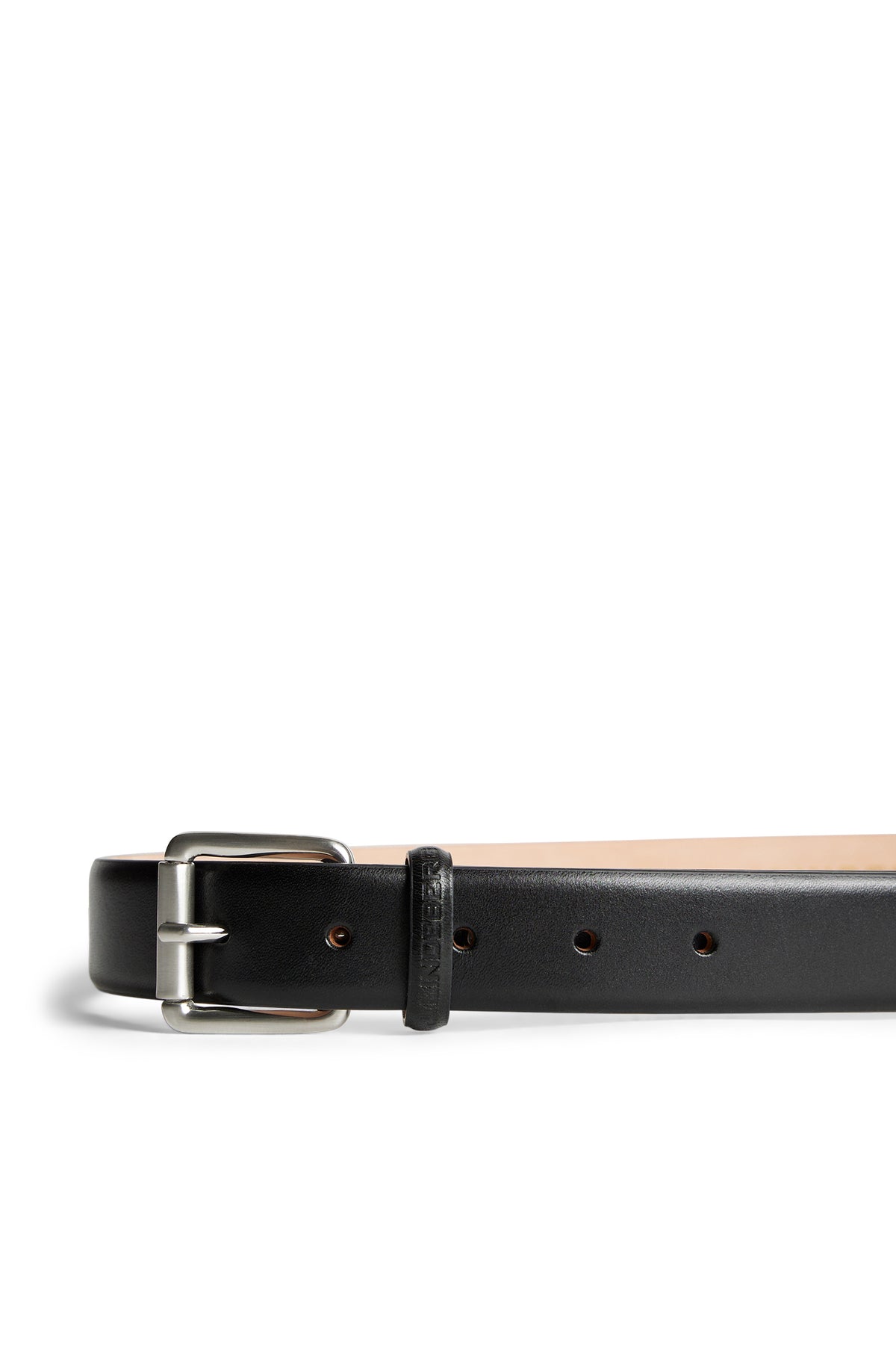 Bill Leather Belt in Black by J.Lindeberg