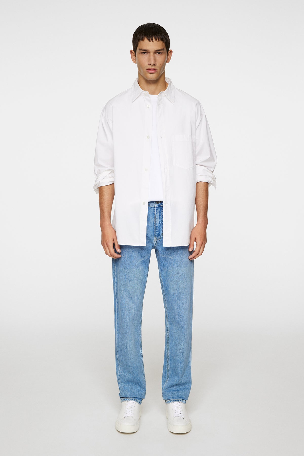 Jax Light Wash Slim Jeans in Light Blue by J.Lindeberg