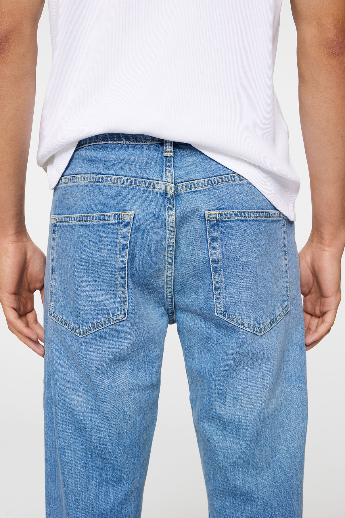 Jax Light Wash Slim Jeans in Light Blue by J.Lindeberg