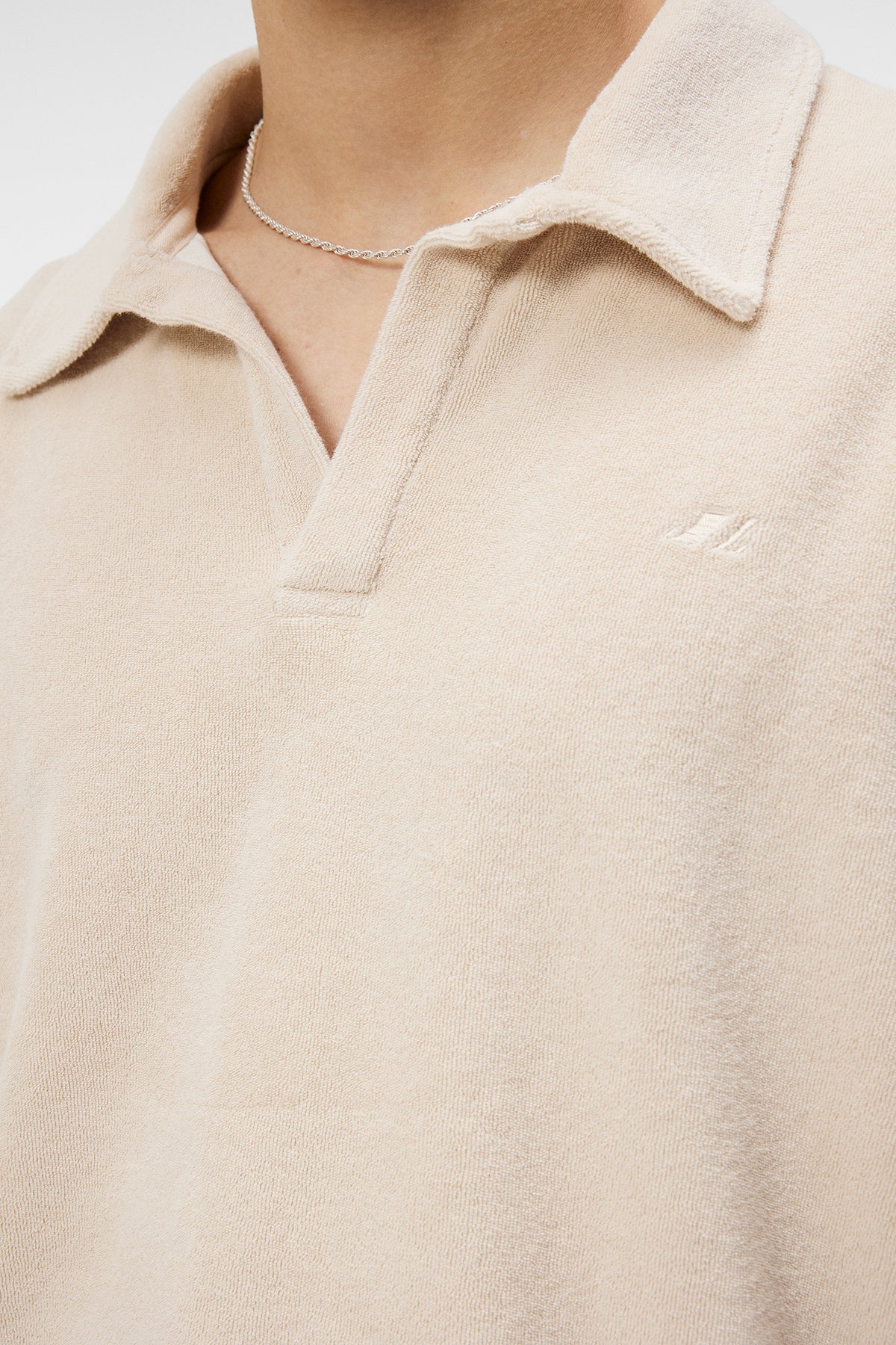 Thomas Terry Shirt in Moonbeam by J.Lindeberg