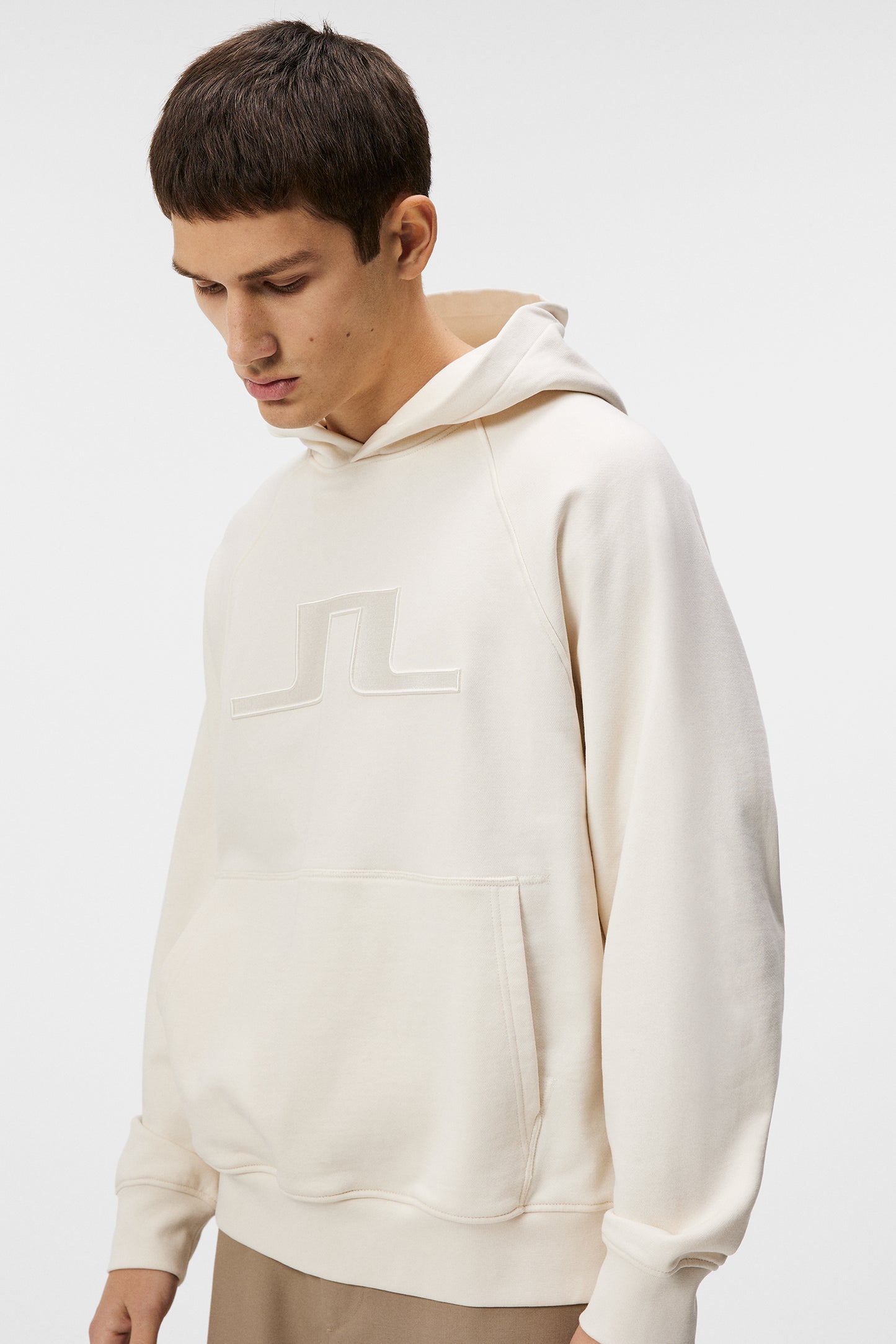 Callan Bridge Hoodie in Cloud White by J.Lindeberg