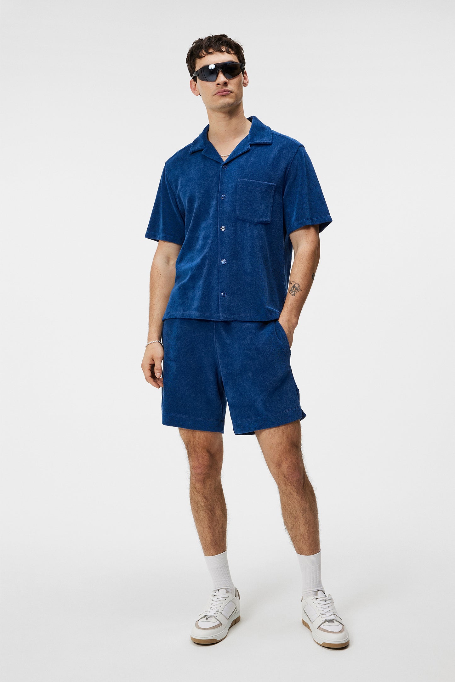 Ted Terry Resort Shirt in Estate Blue by J.Lindeberg