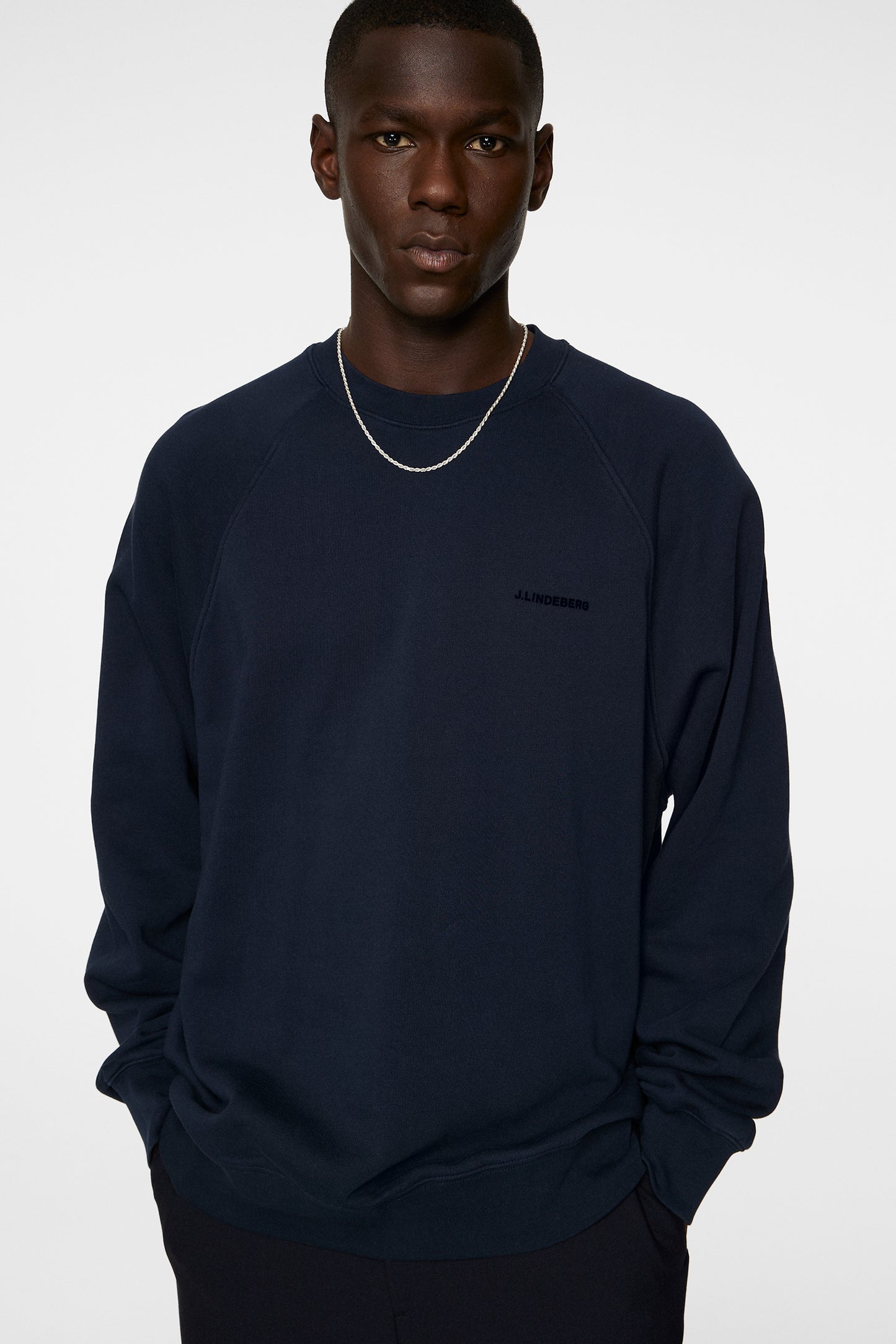 Callan Crew Neck in JL Navy by J.Lindeberg