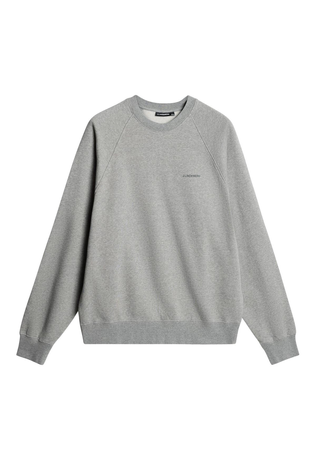 Callan Crew Neck in Light Grey Melange by J.Lindeberg