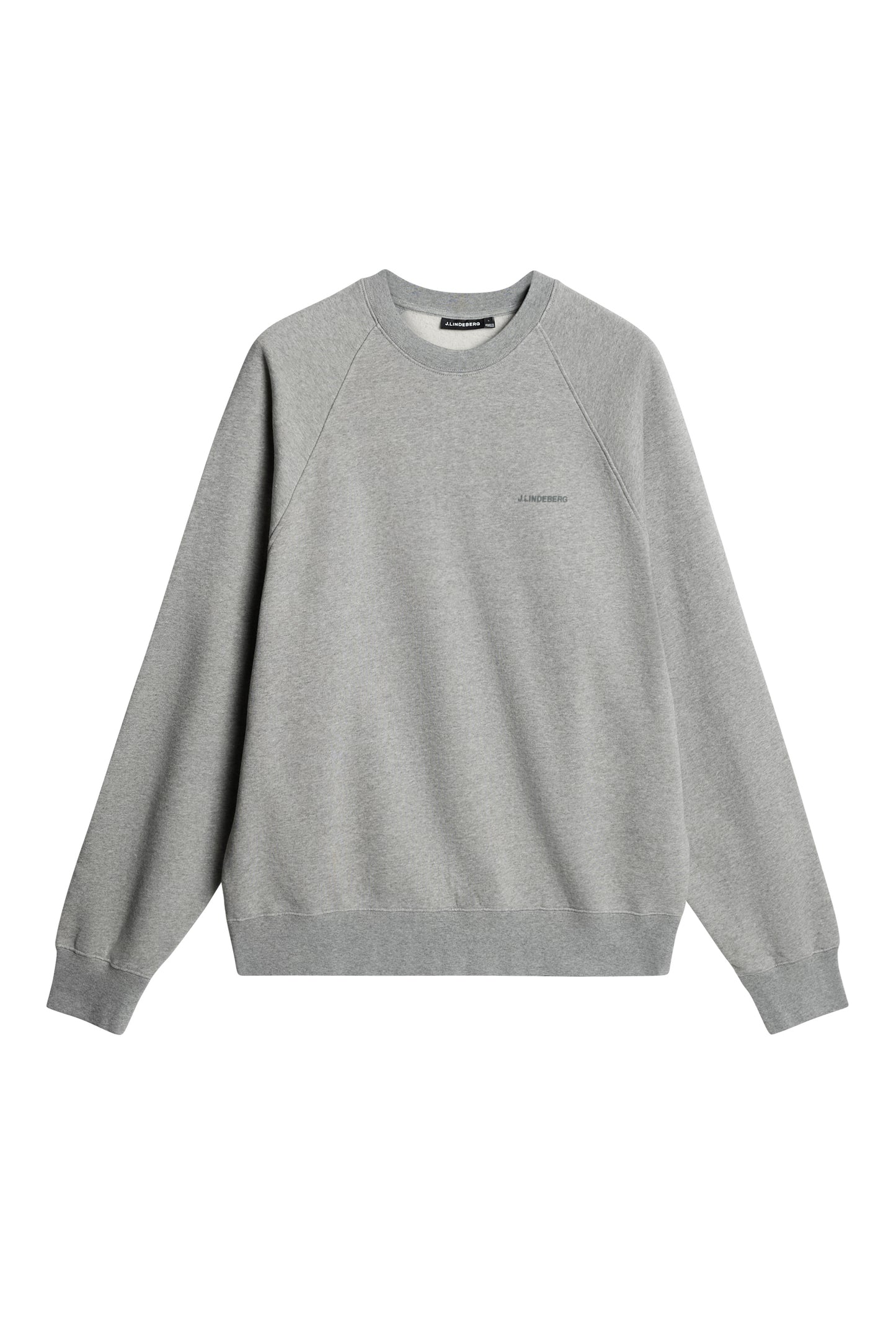 Callan Crew Neck in Light Grey Melange by J.Lindeberg