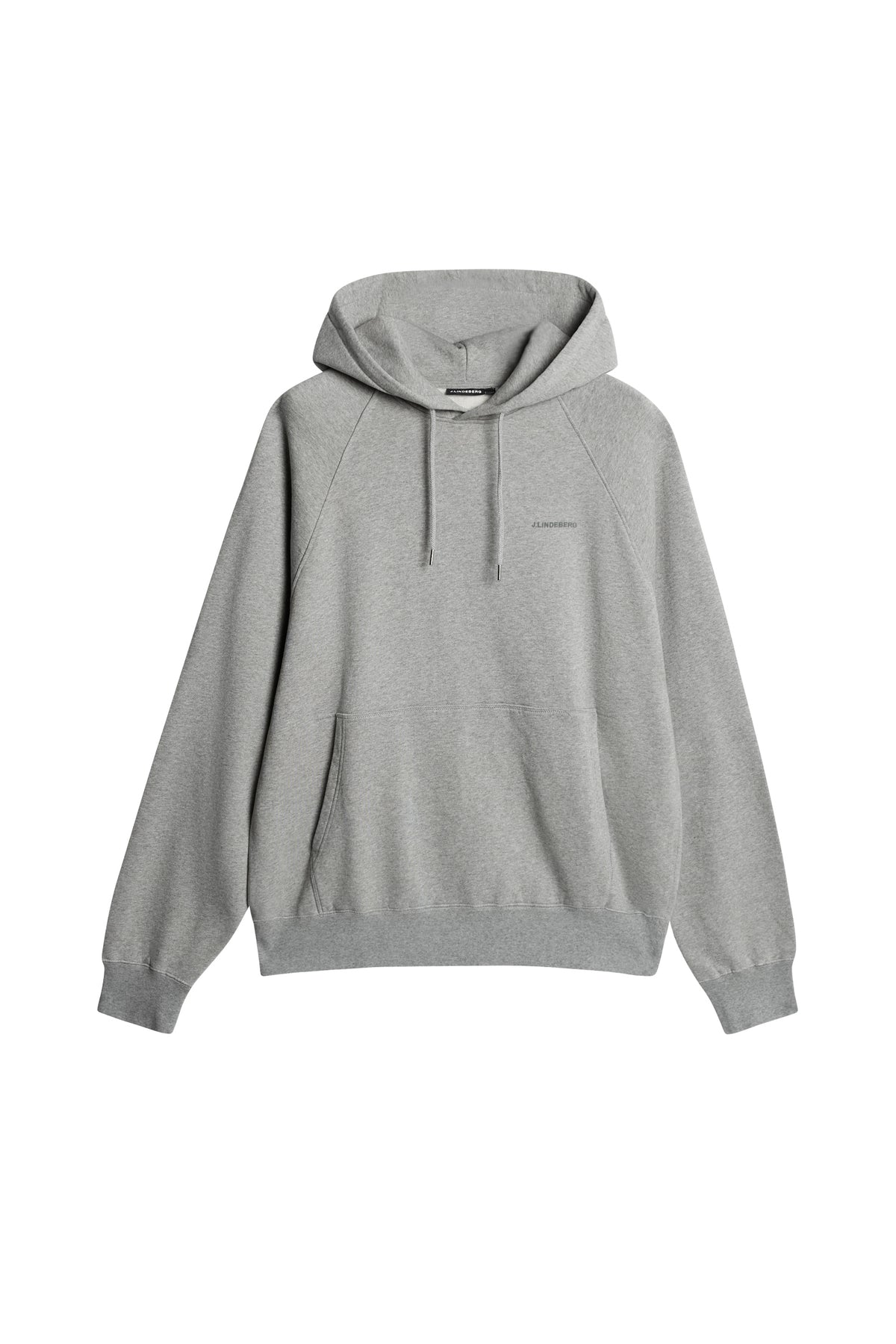 Callan Hoodie in Light Grey Melange by J.Lindeberg