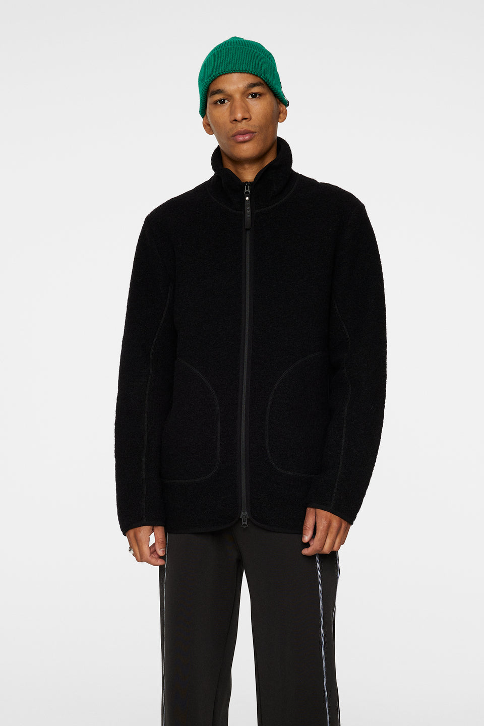 Dustin Wool Fleece Jacket / Black