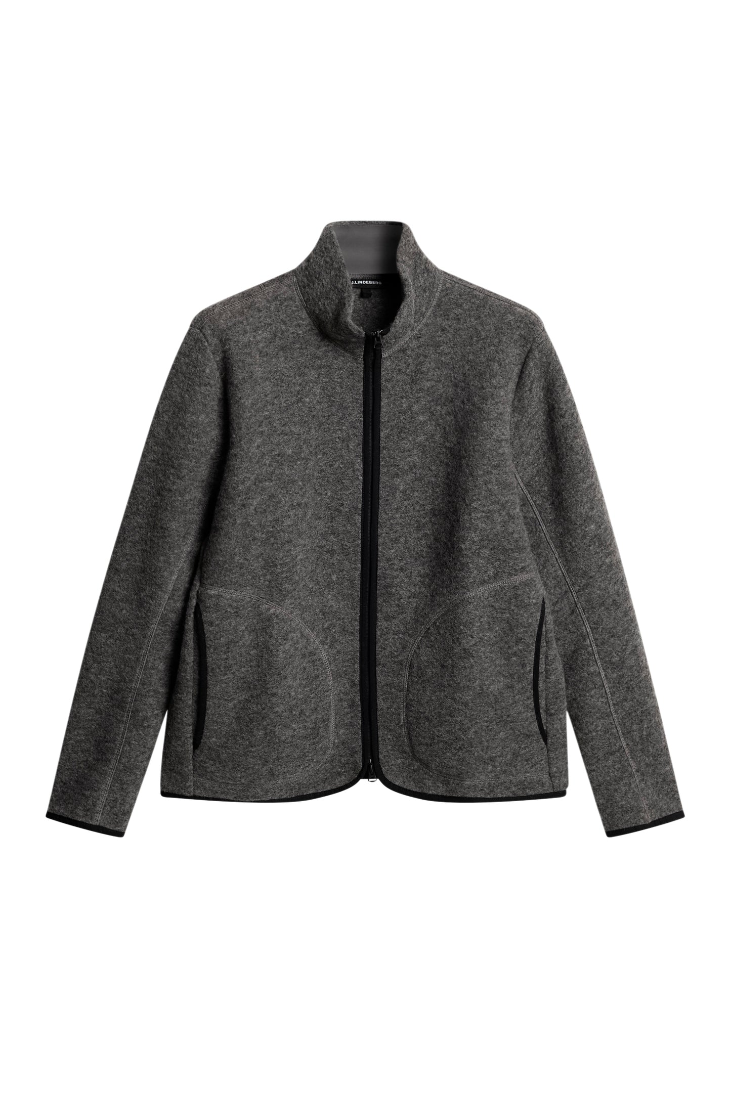 Dustin Wool Fleece Jacket in Light Grey Melange by J.Lindeberg