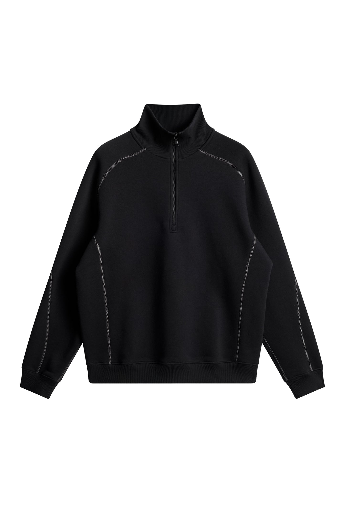 Canter Quarter Zip Sweat in Black by J.Lindeberg