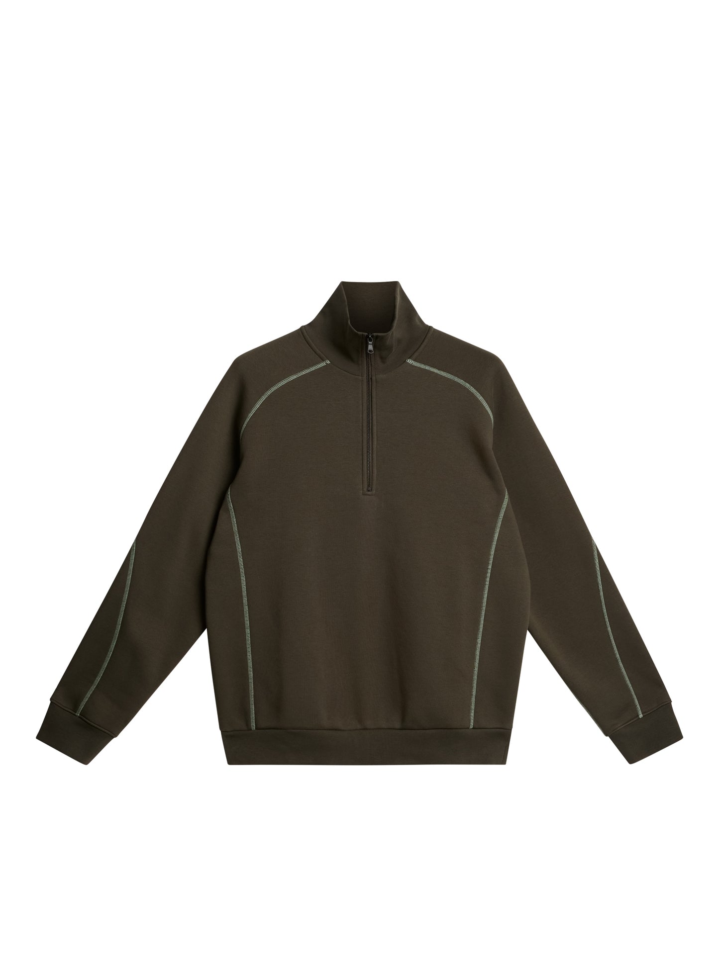 Canter Quarter Zip Sweat in Forest Green by J.Lindeberg