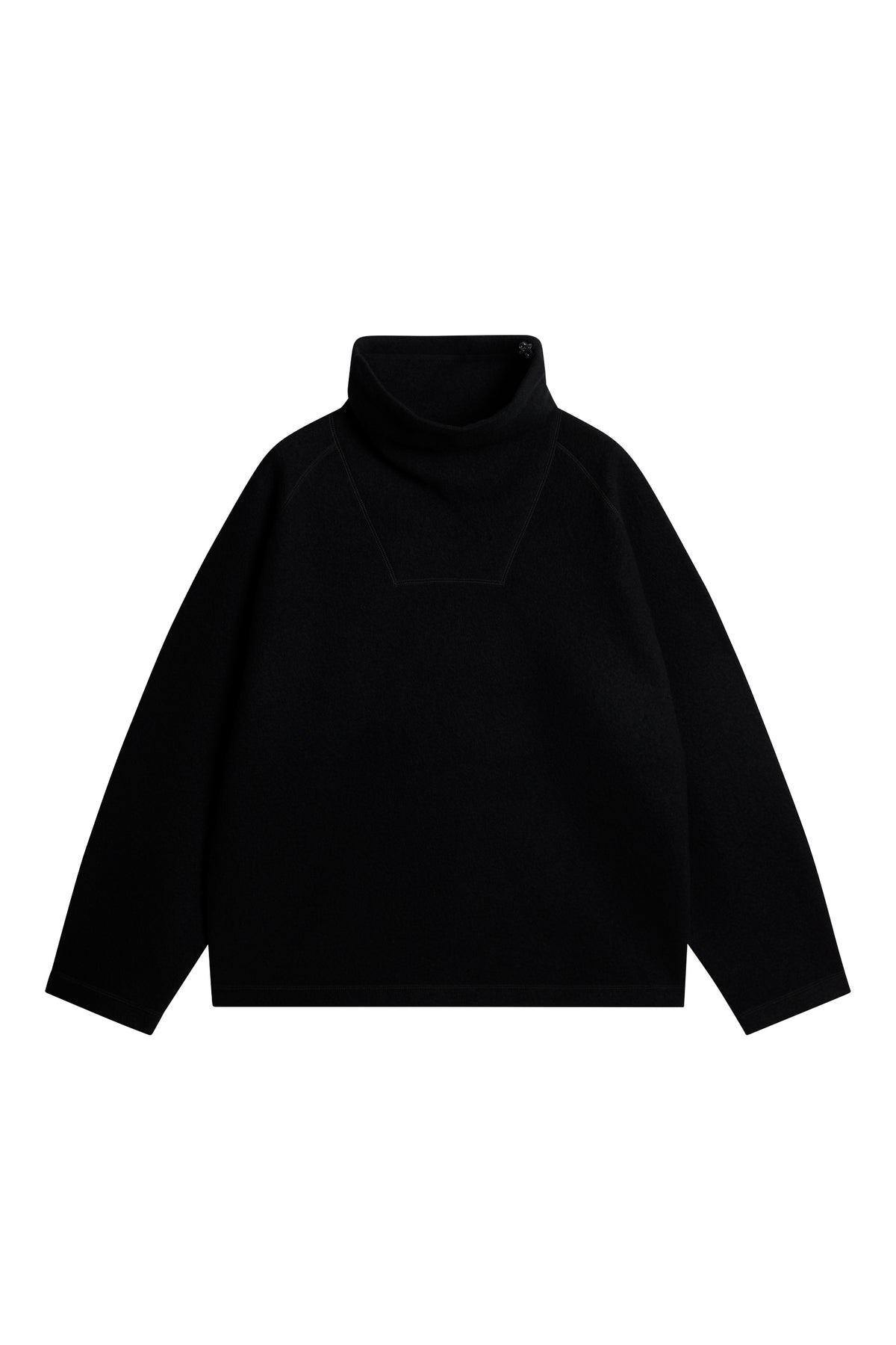 Armond Wool Anorak Sweater in Black by J.Lindeberg