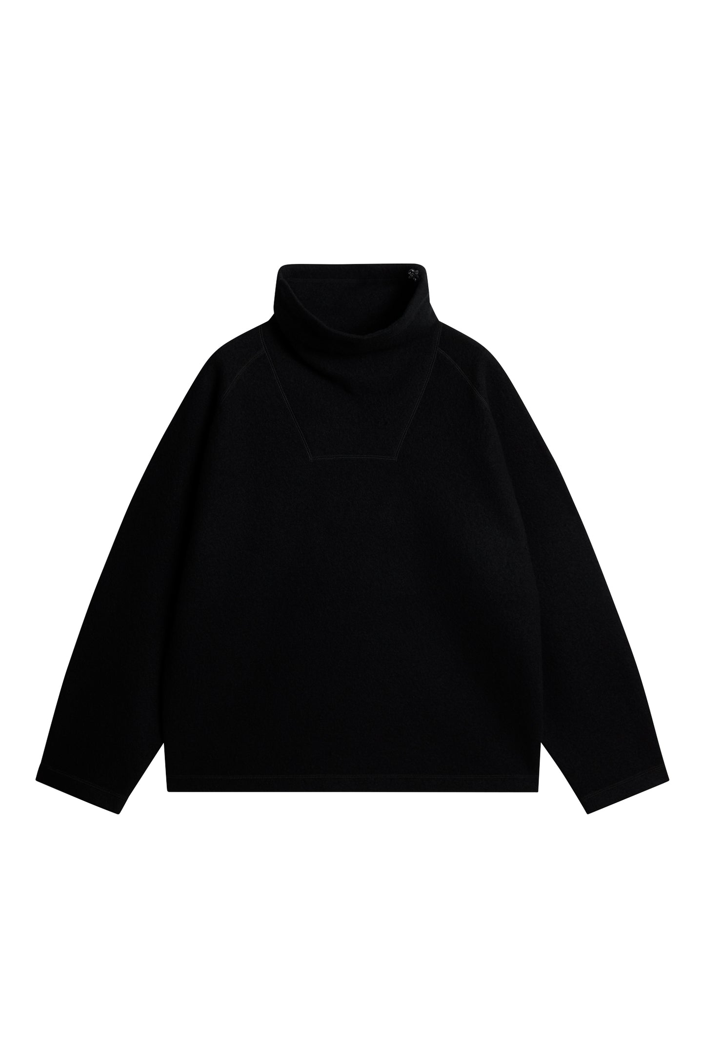 Armond Wool Anorak Sweater in Black by J.Lindeberg